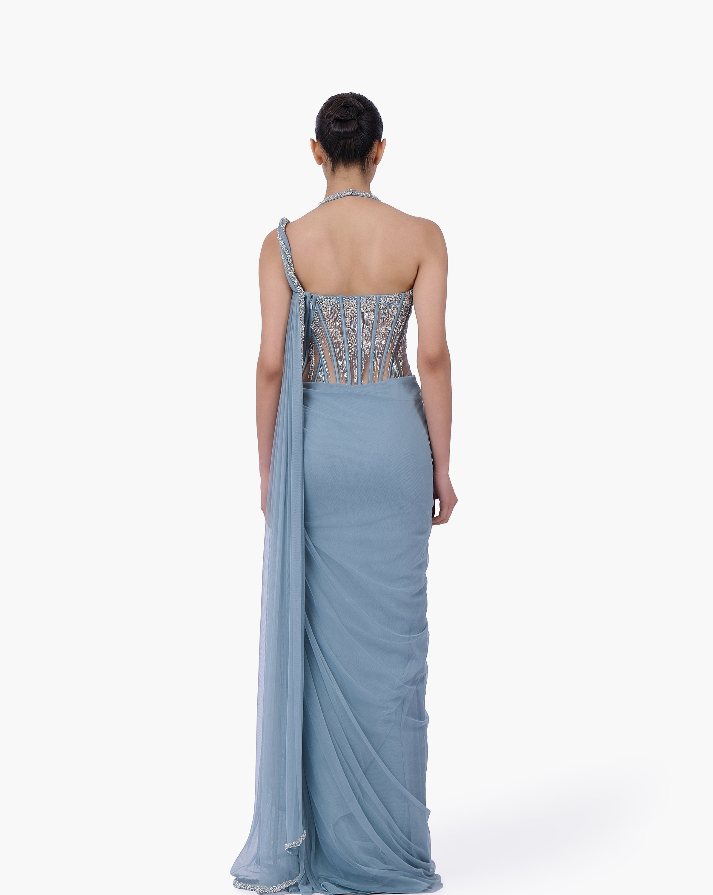 The Skydust Saree Gown
