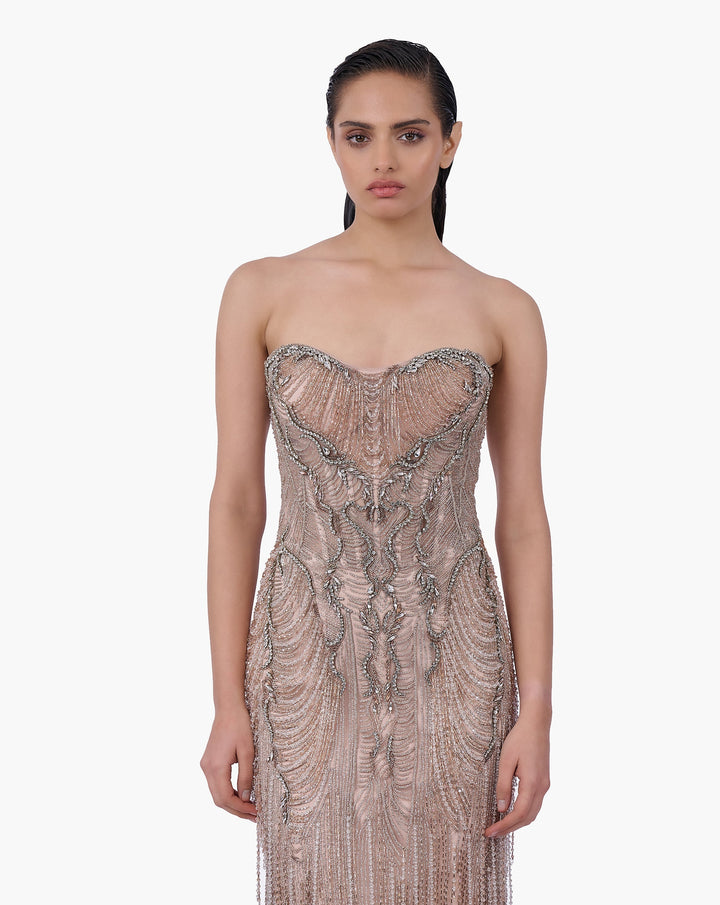 Baroque Cascade Gown