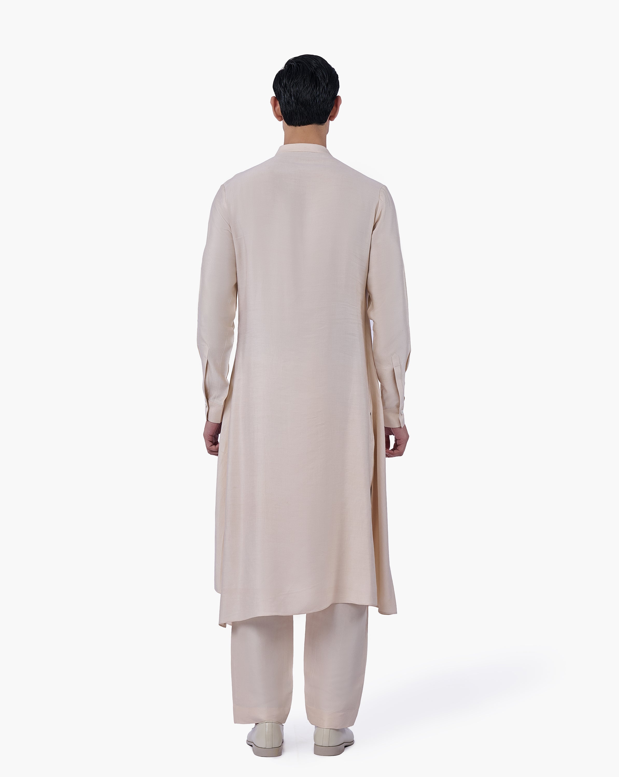 Champagne Drape Kurta Set