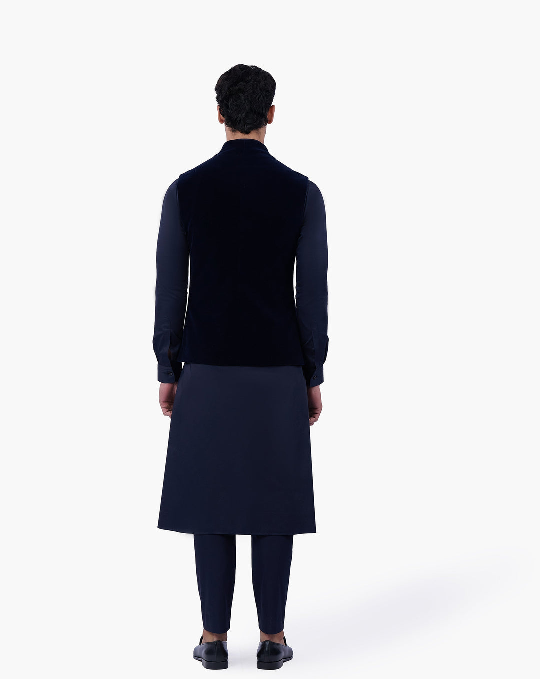 Midnight Velvet Eclipse Nehru Jacket