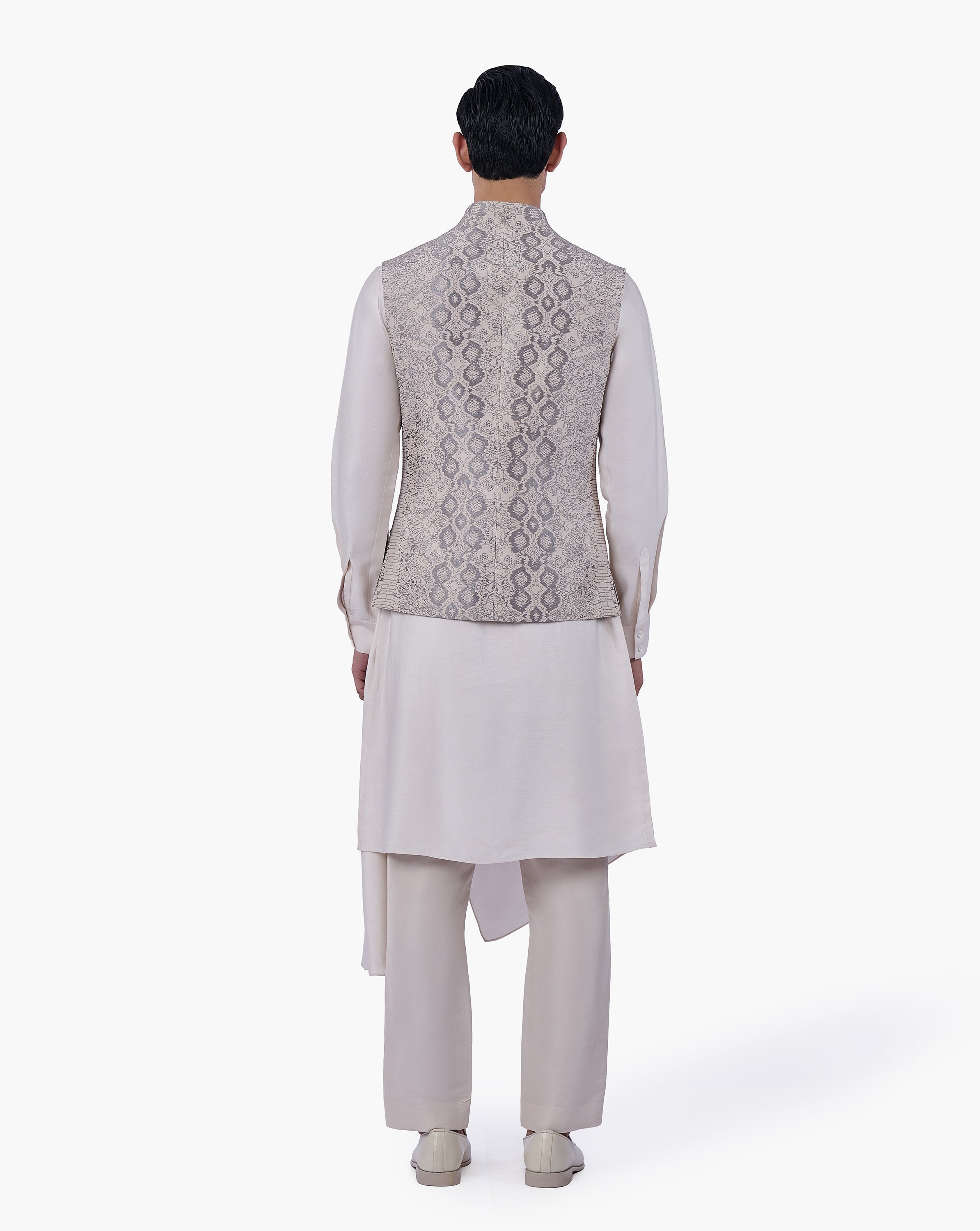 Silver Scale Nehru Jacket