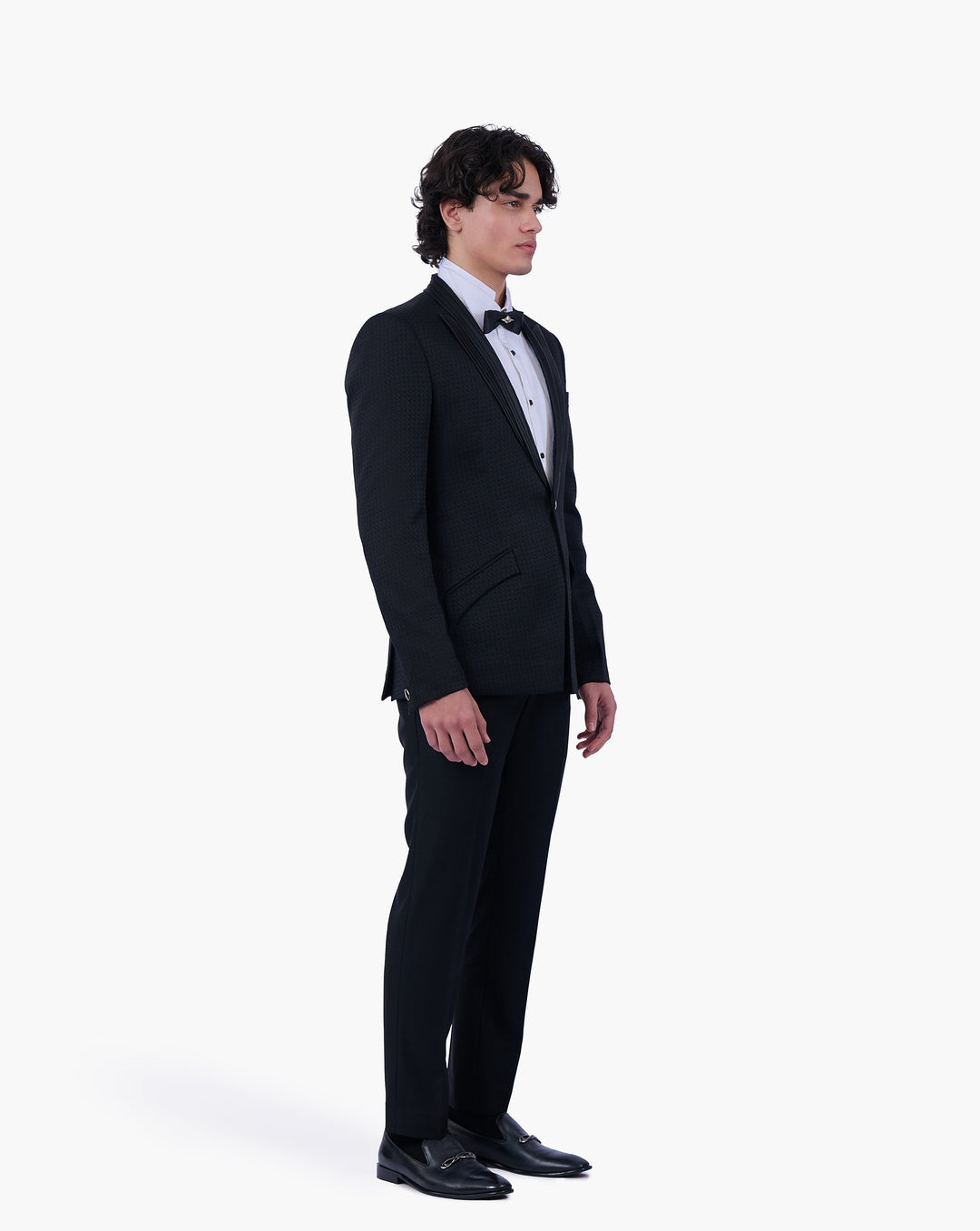 Tonal Geometric Jacquard Tuxedo