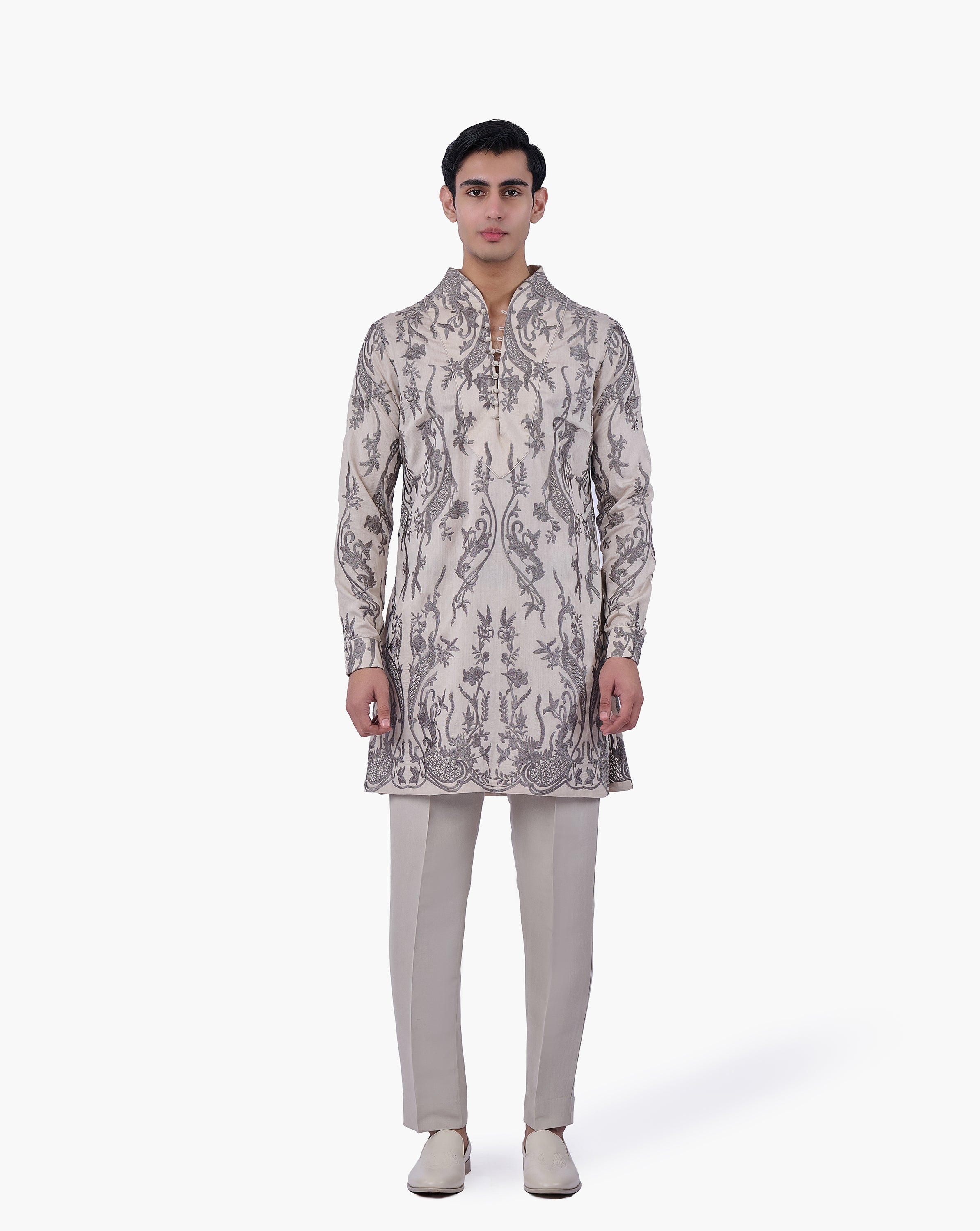 Silver Aureate Kurta Set