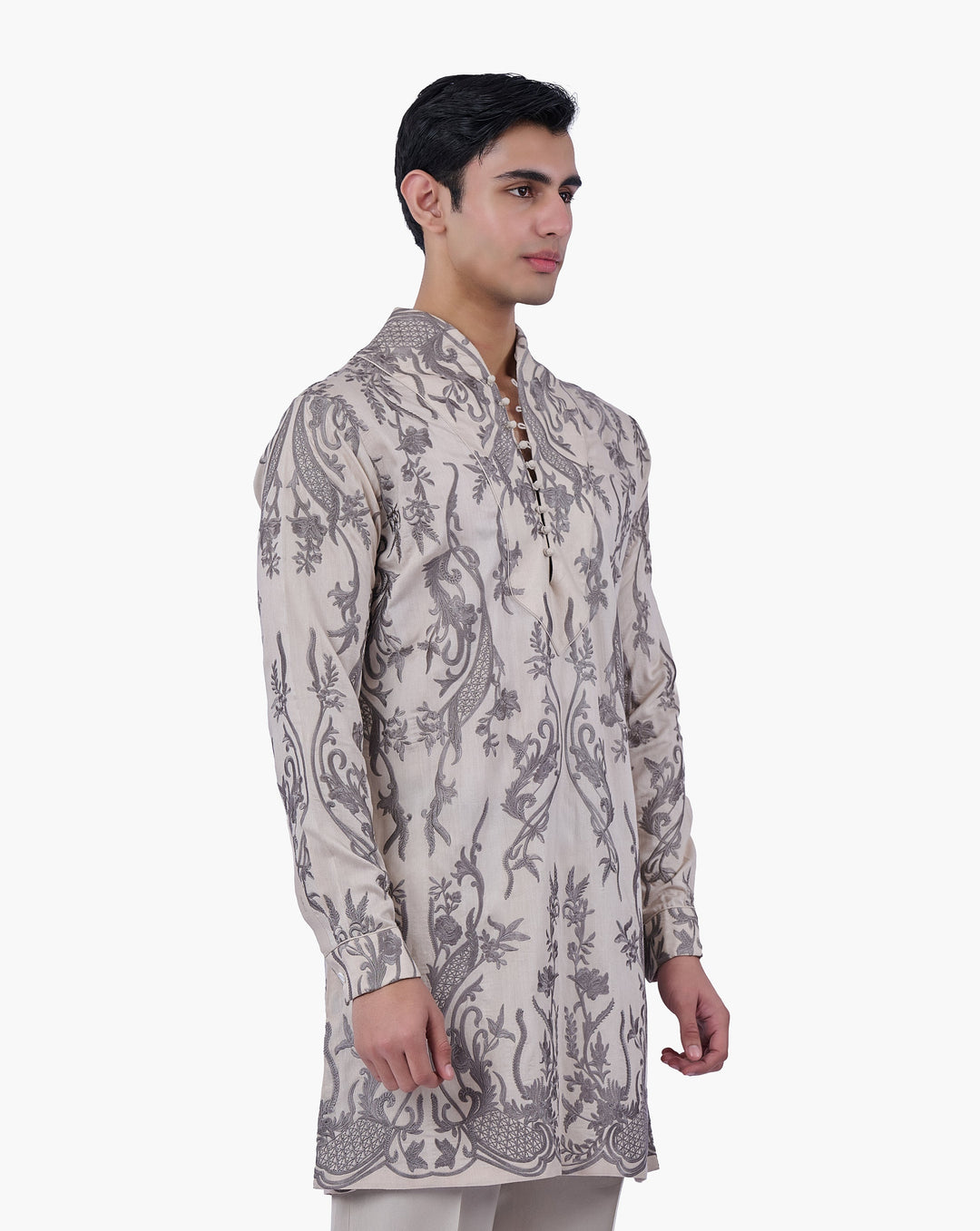 Silver Aureate Kurta Set