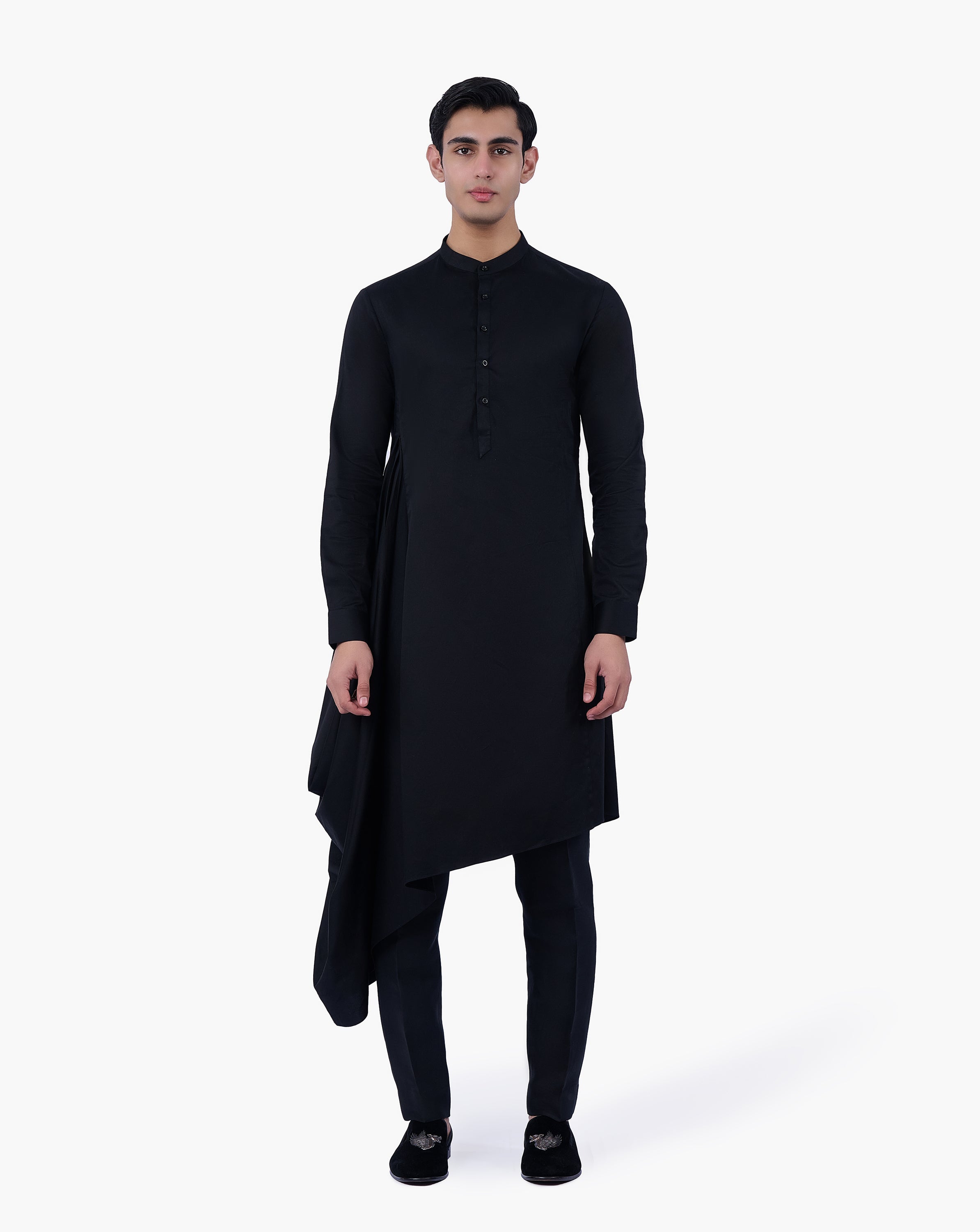 Black Axis Kurta Set