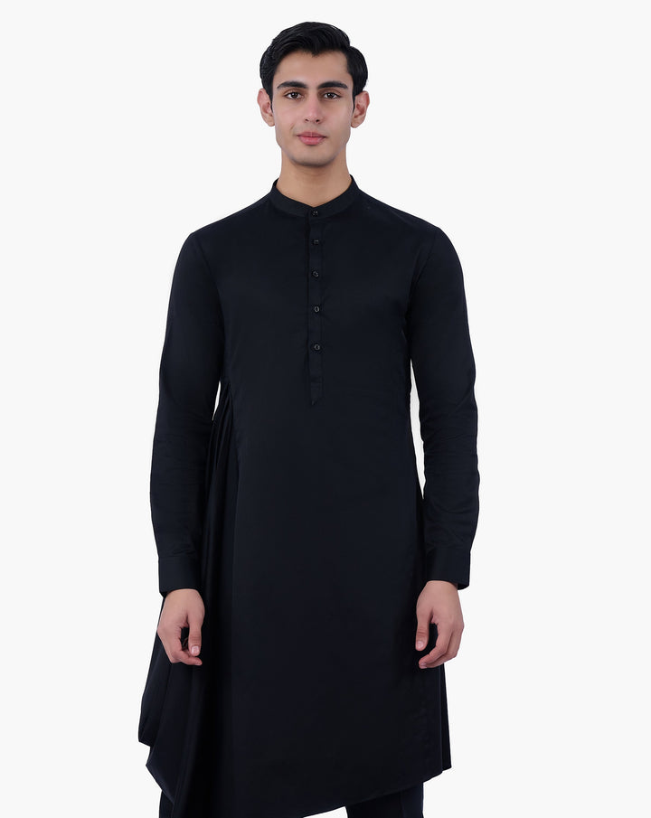 Black Axis Kurta Set