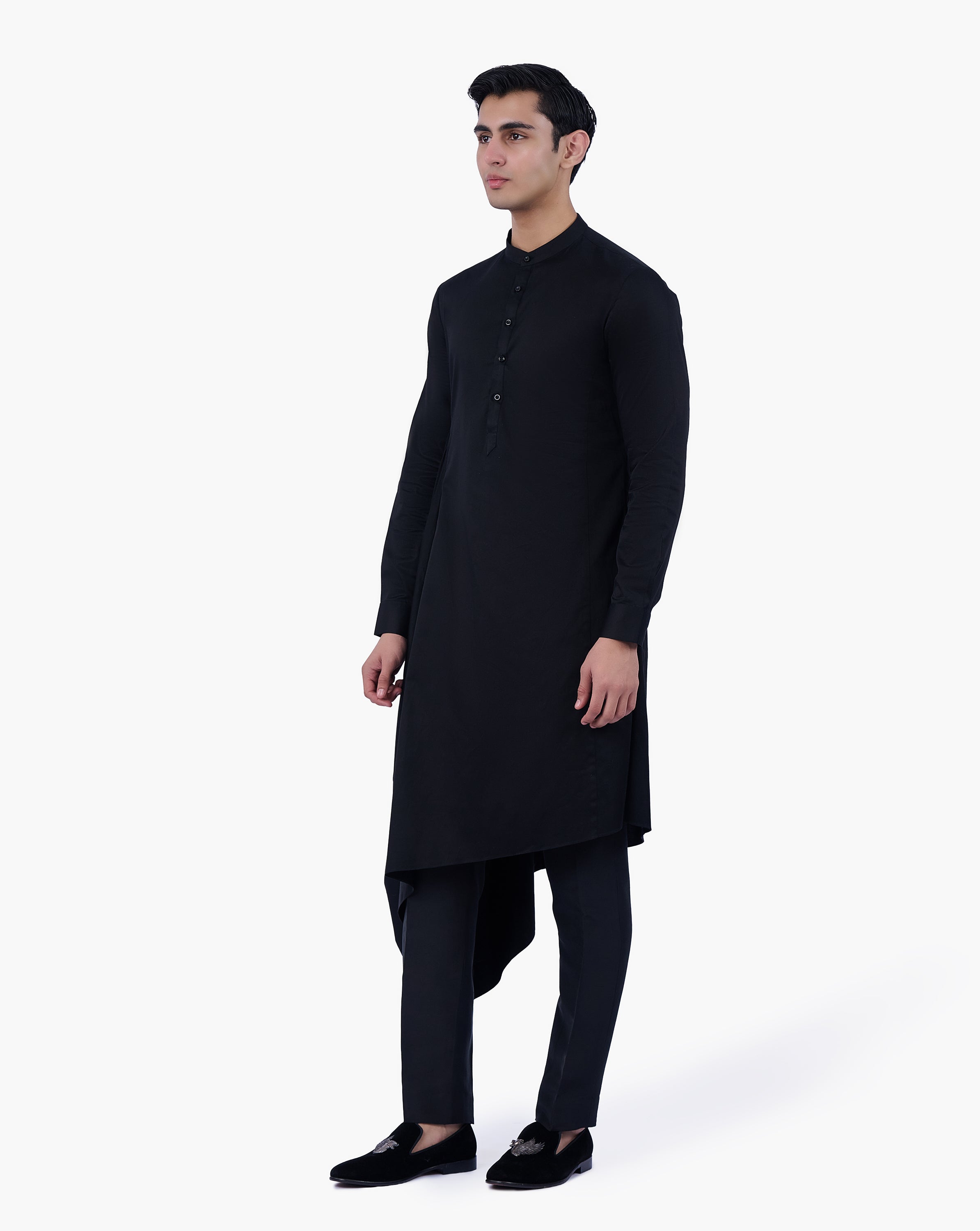 Black Axis Kurta Set