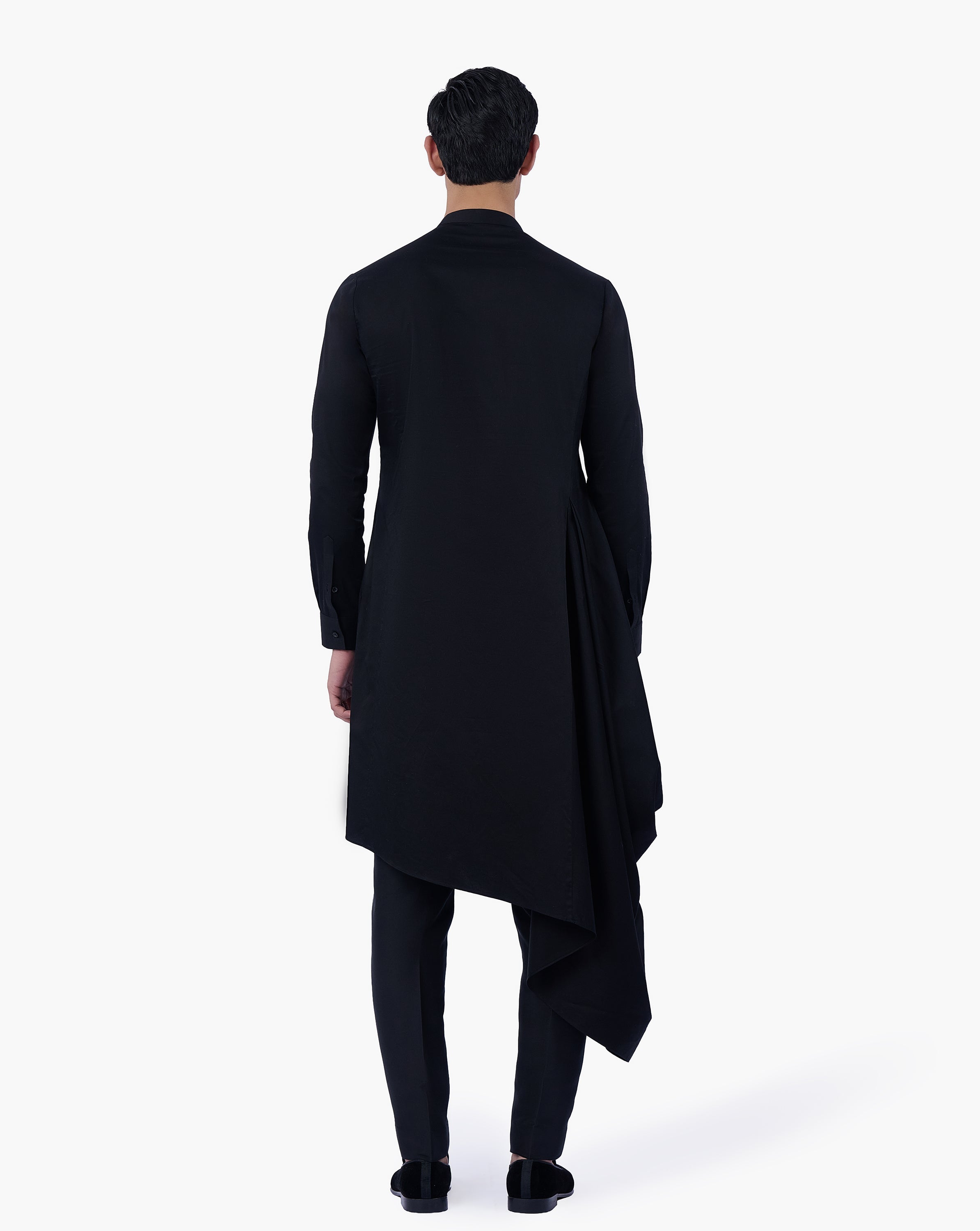 Black Axis Kurta Set