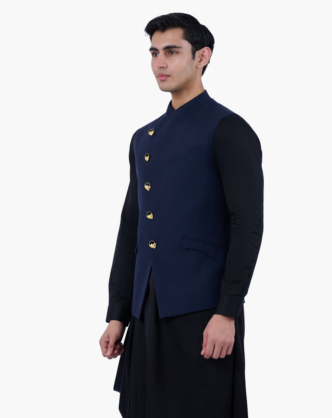 Midnight Regalia Nehru Jacket
