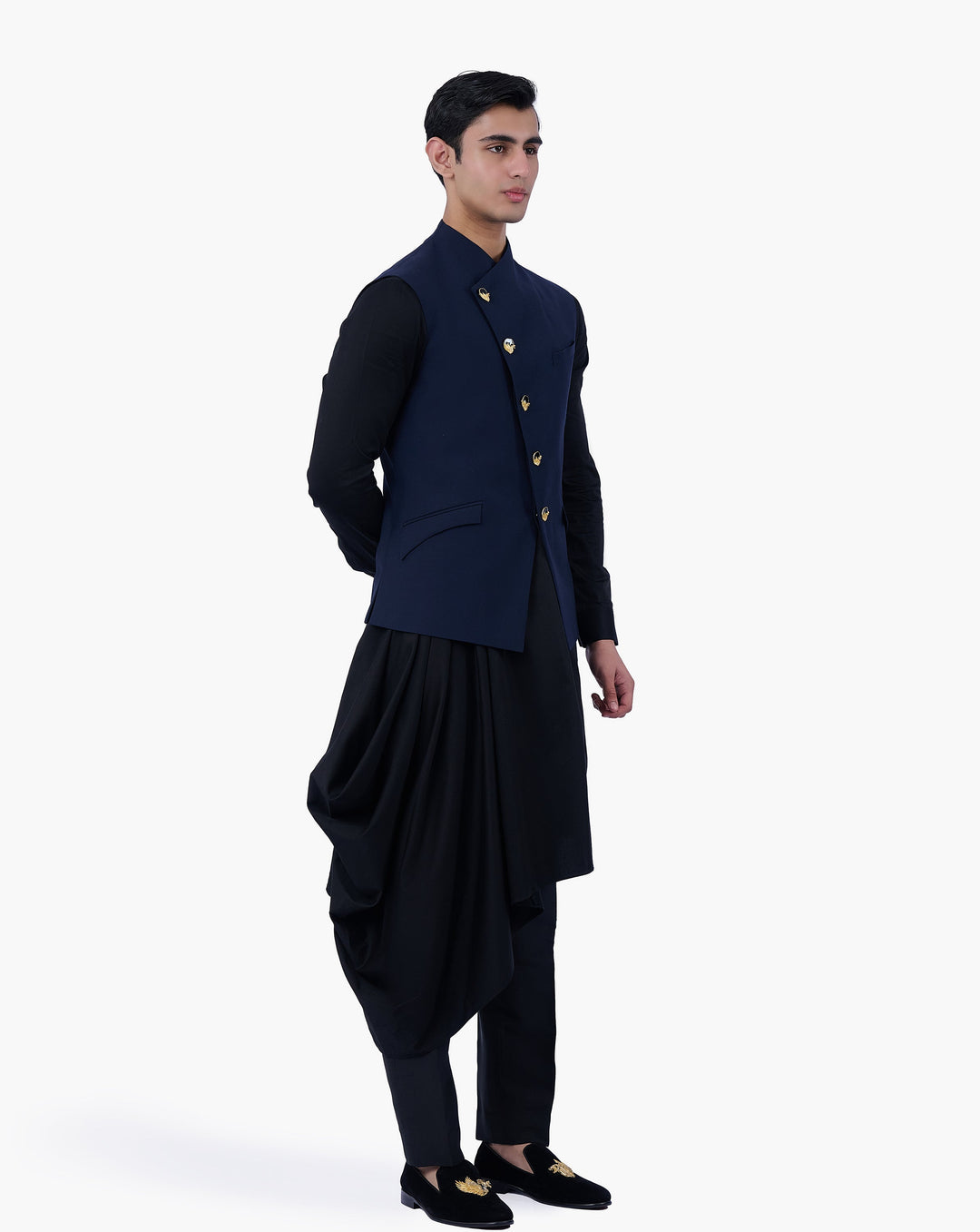 Midnight Regalia Nehru Jacket
