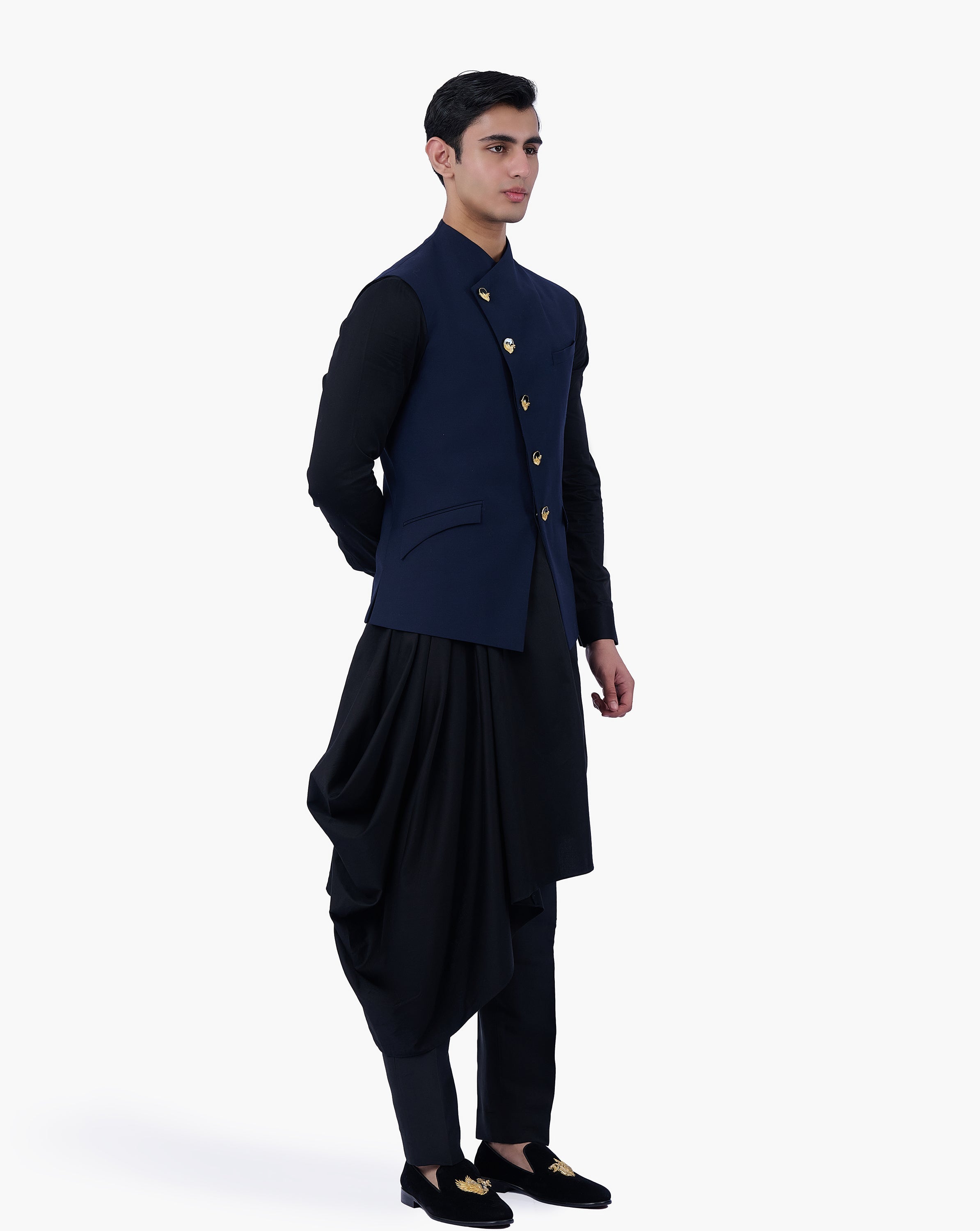Midnight Regalia Nehru Jacket