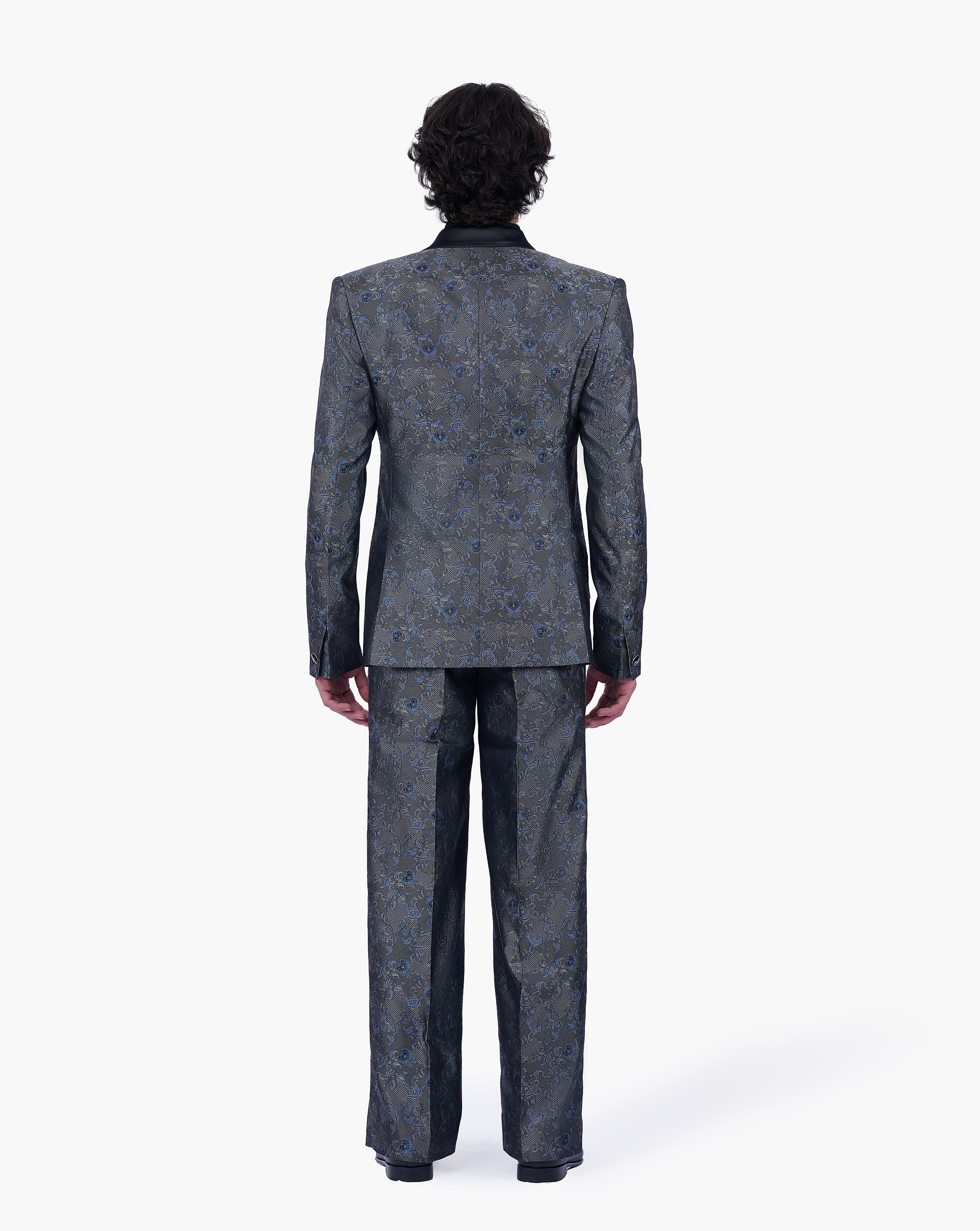 Metallic Paisley Jacquard Tuxedo