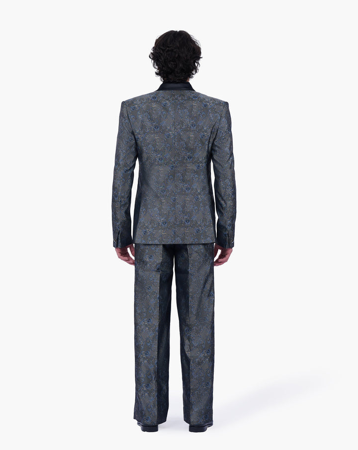 Metallic Paisley Jacquard Tuxedo