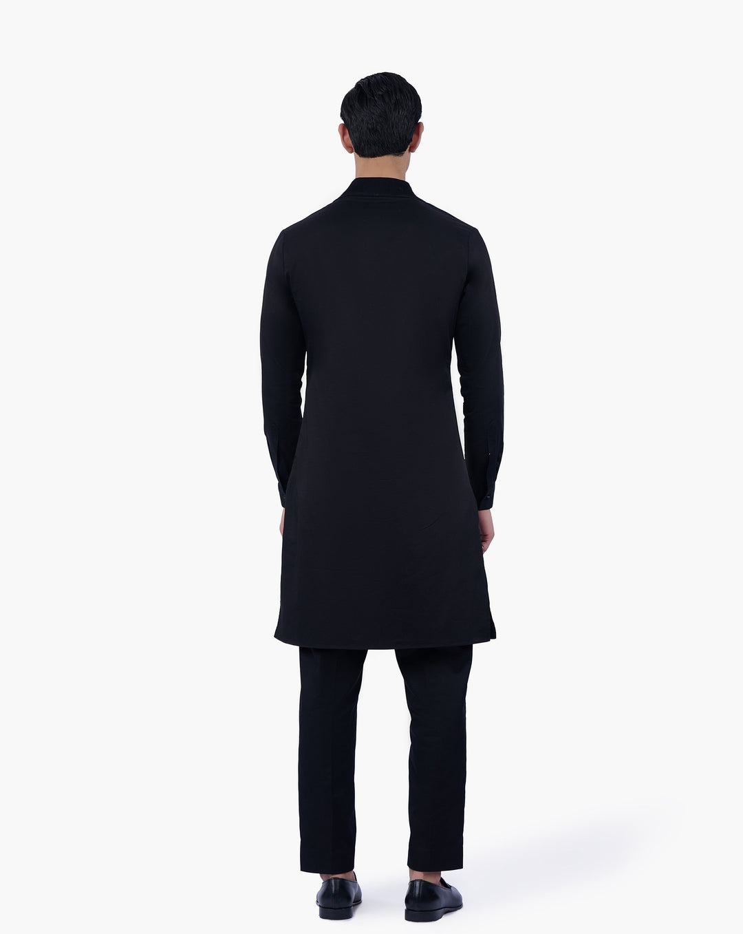 Noir Pintuck Trousers