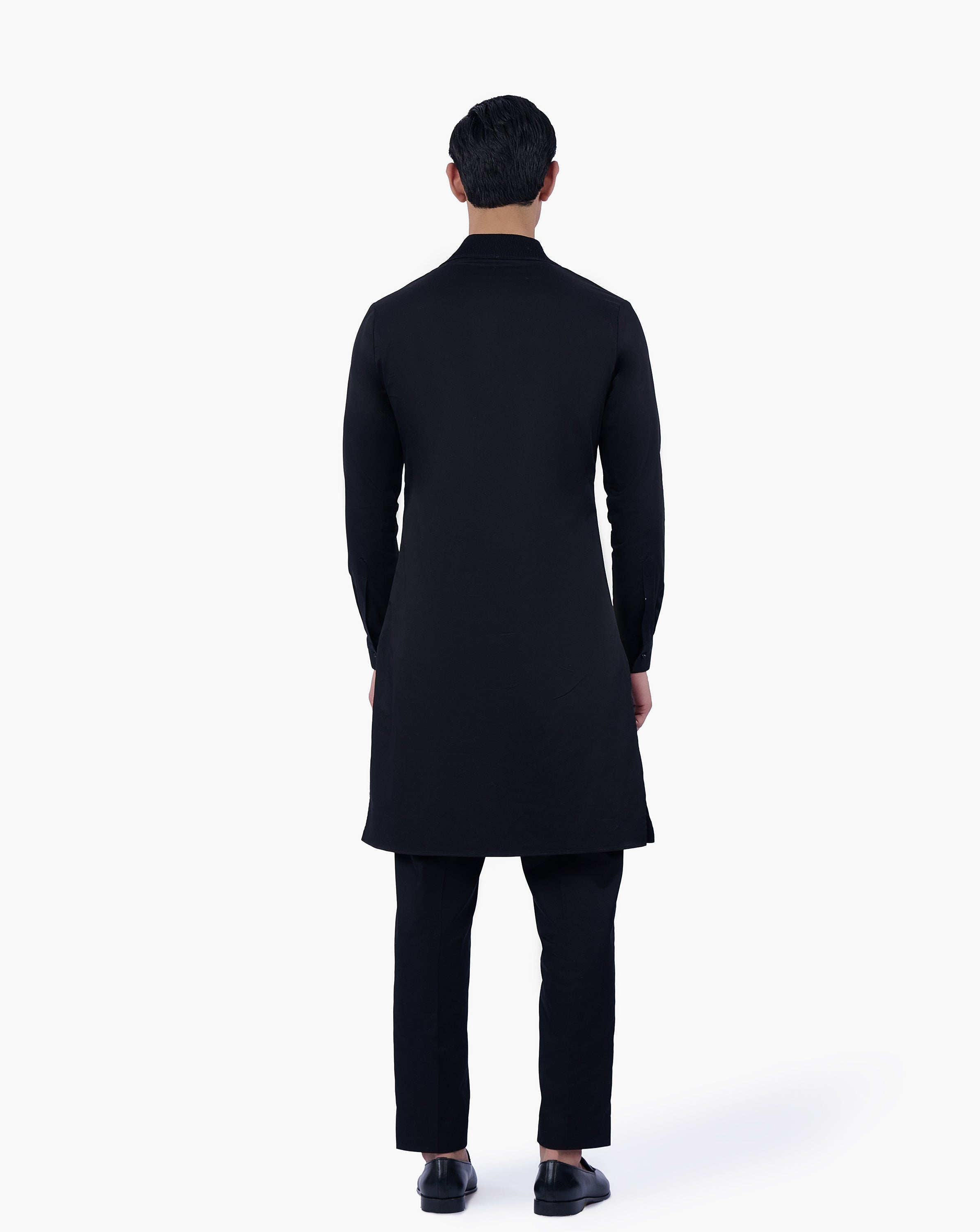 Noir Pintuck Kurta Set