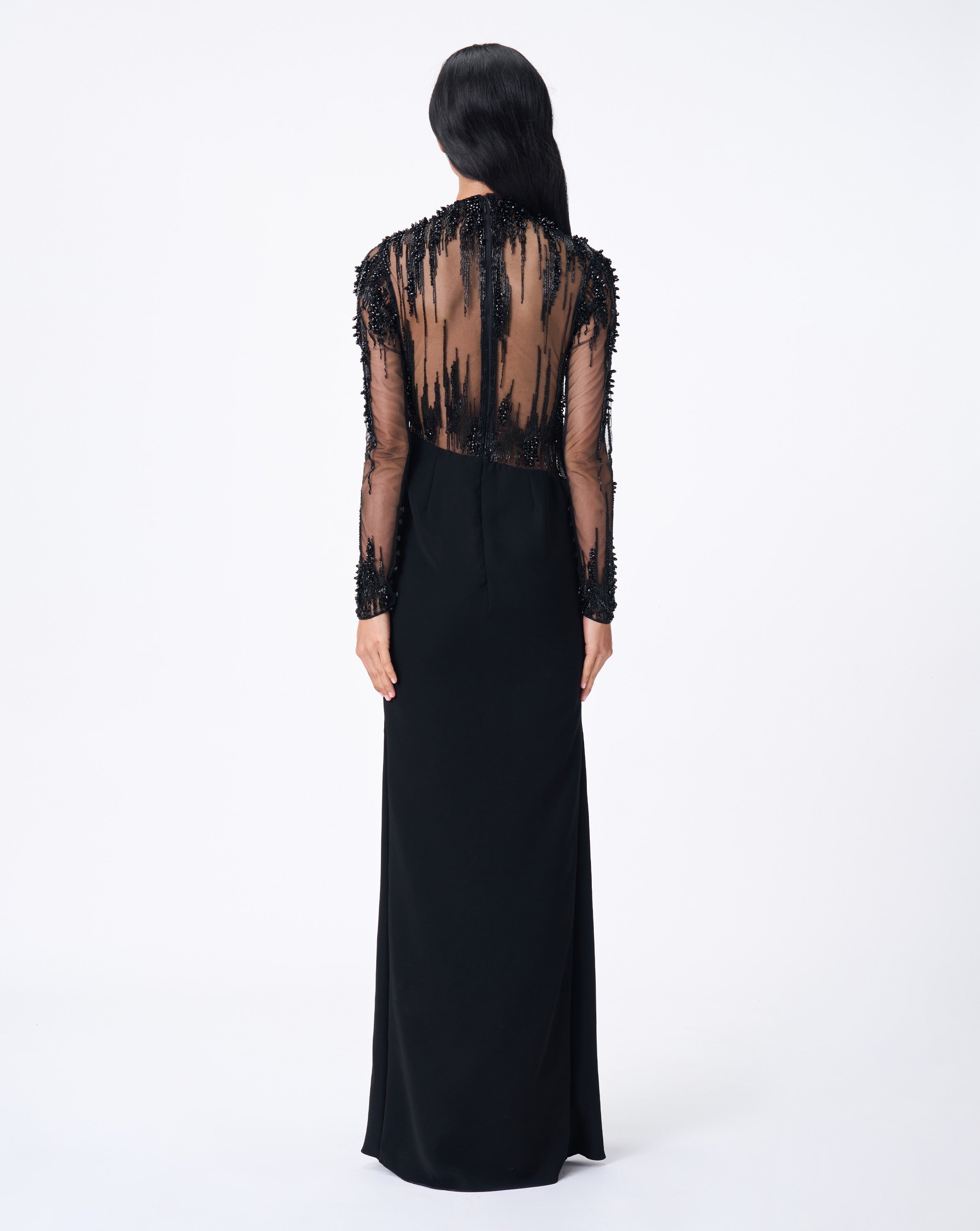 Lightfall Encrusted Crystal Gown