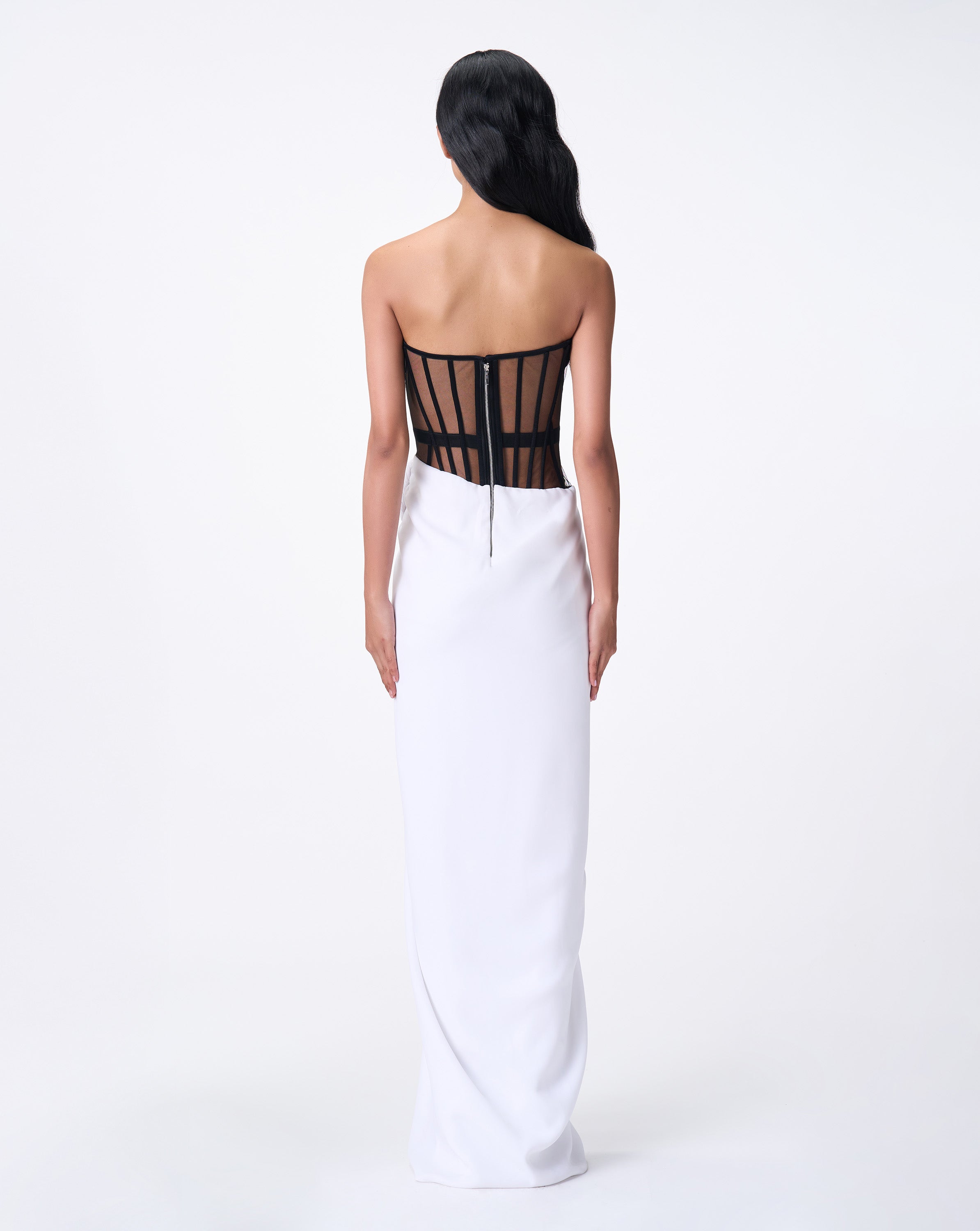 Dichrome Sculpted Corset Gown