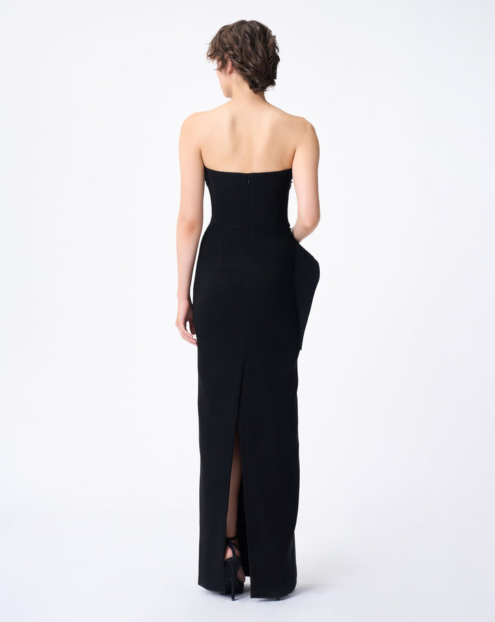 Dripping Crystal Column Gown