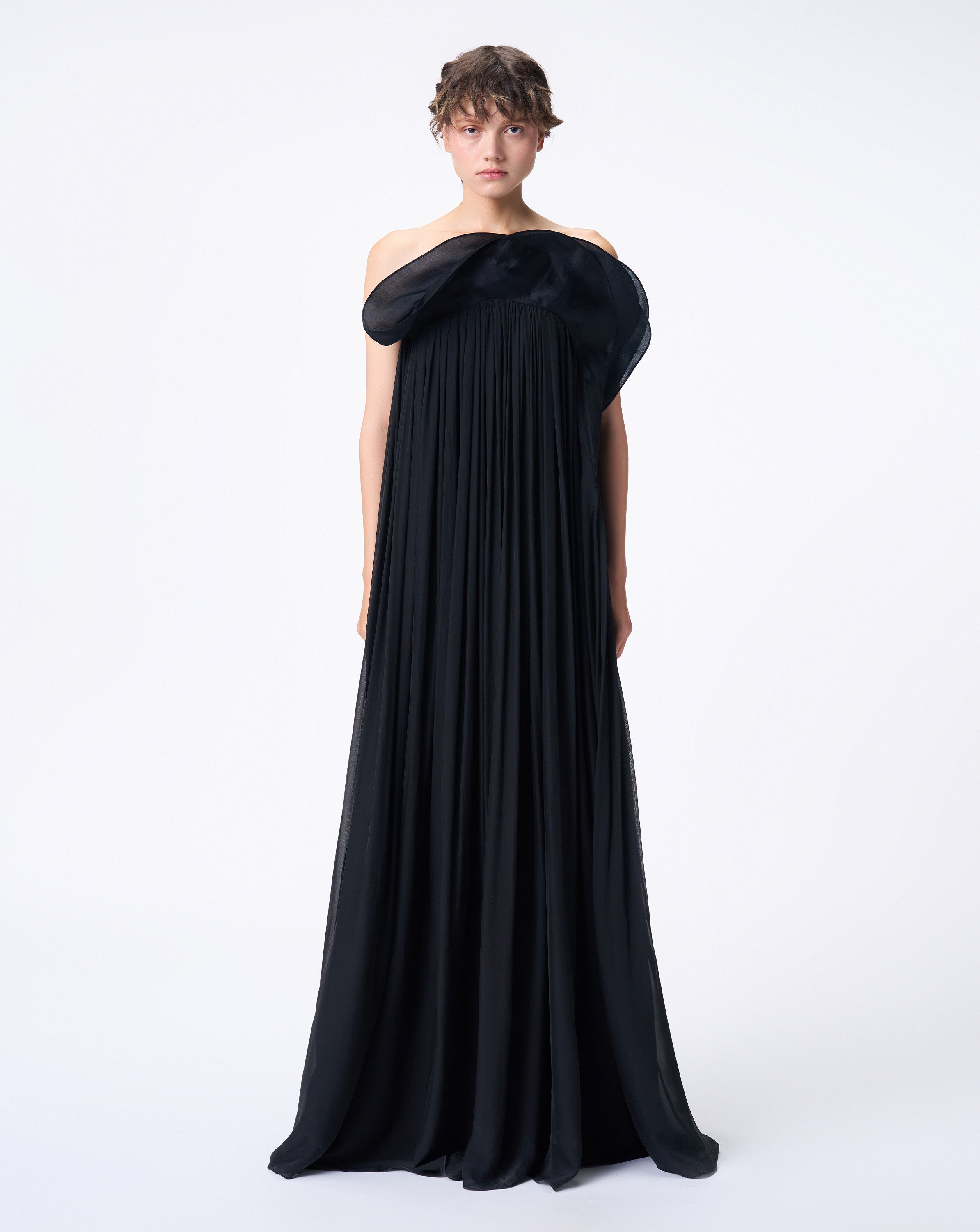 Waterfall Ruffle Gown – Gaurav Gupta International