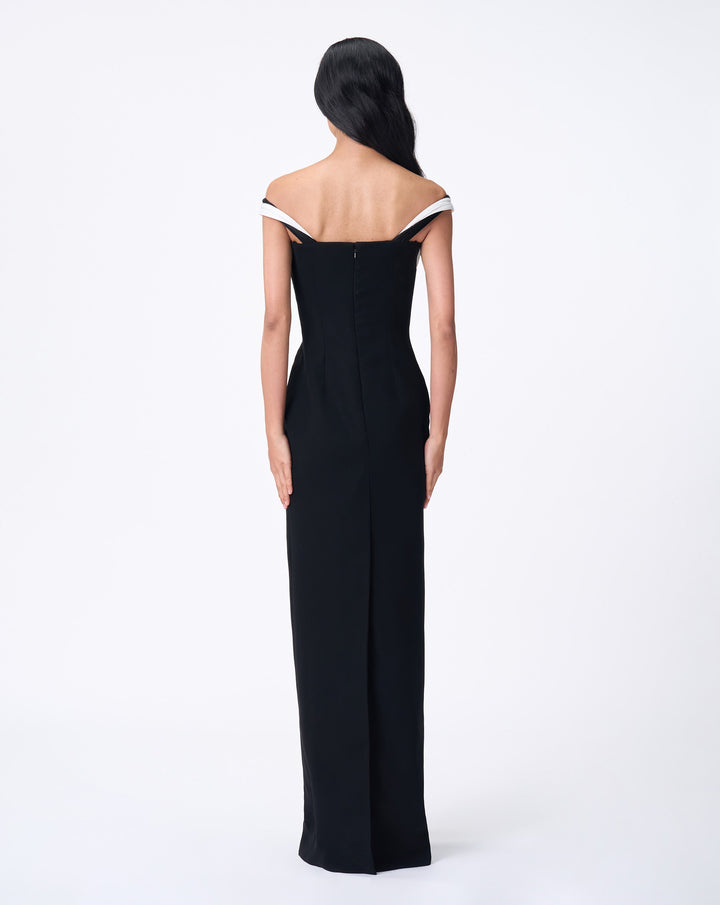 Orbital Interplay Column Gown