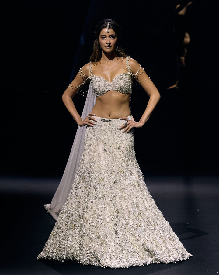 Ivory Blossom Lehenga