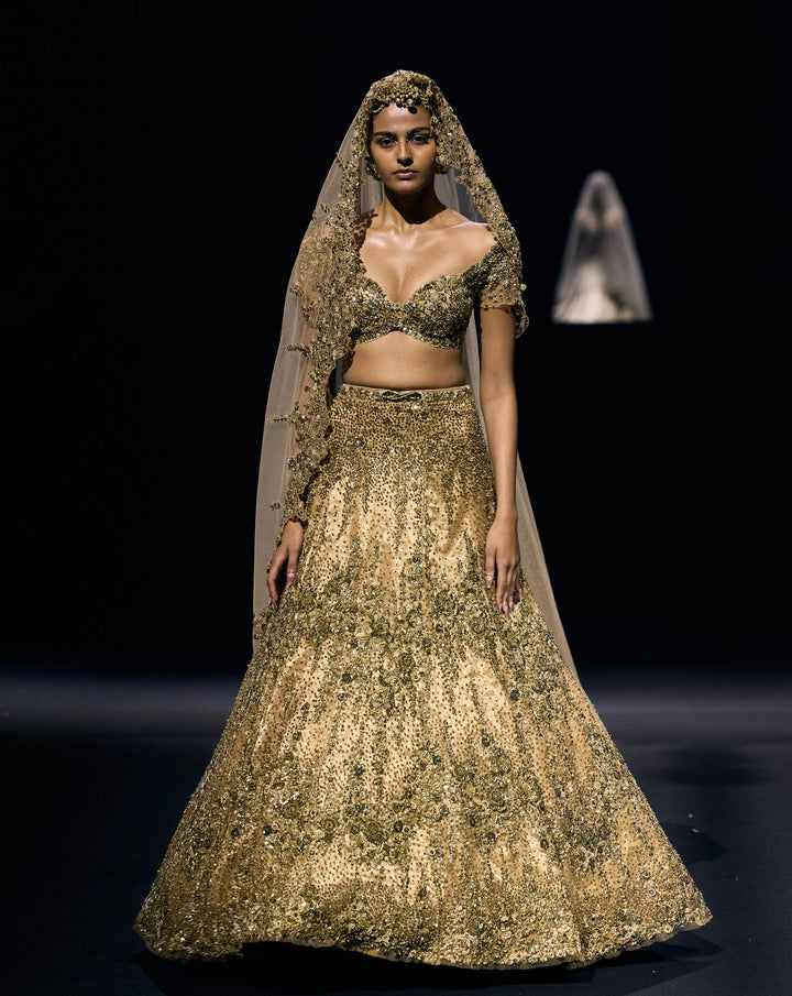 Golden Meadow Lehenga