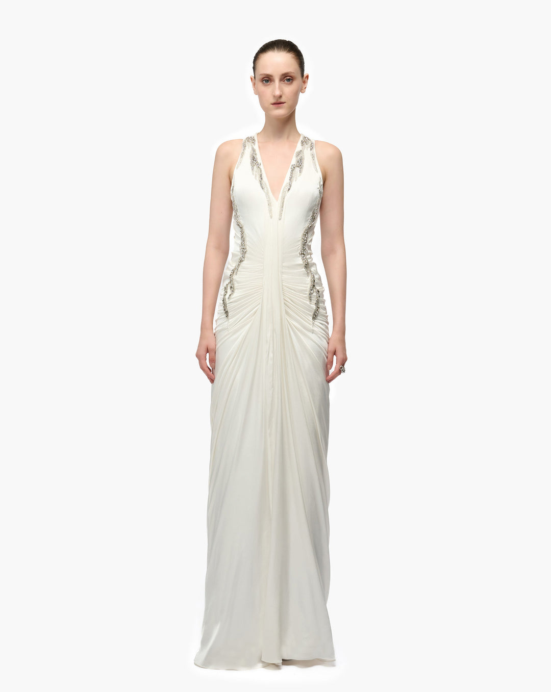 Shard Panel Drape Gown
