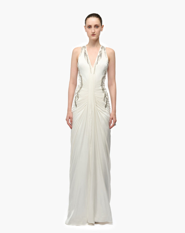 Shard Panel Drape Gown