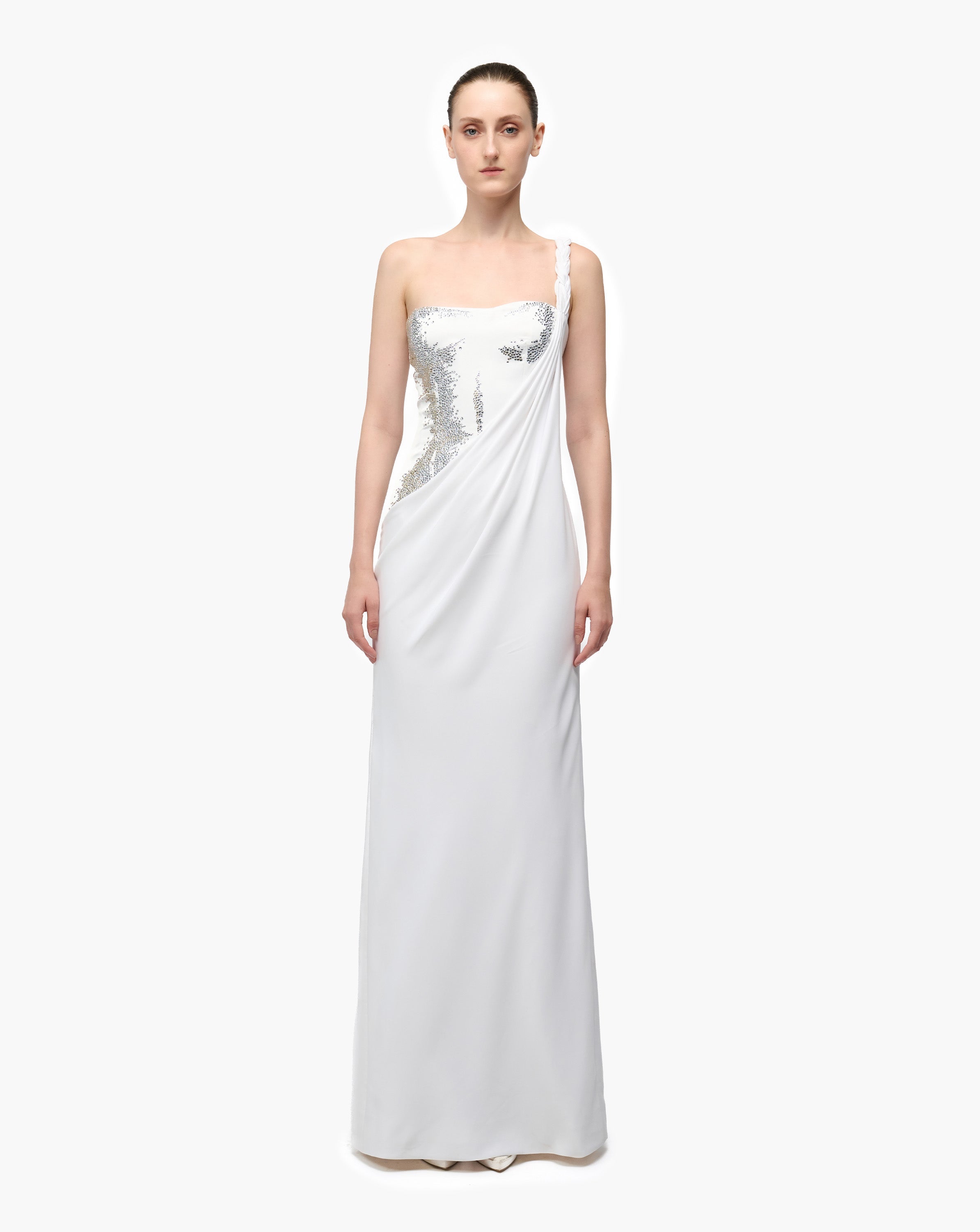 Halo Beaded Corset Gown