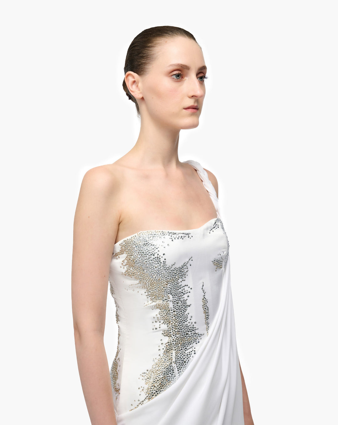 Halo Beaded Corset Gown