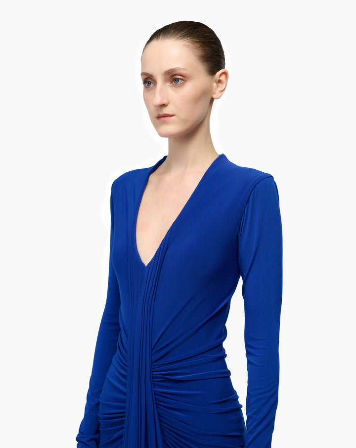 Ultramarine Drape Gown