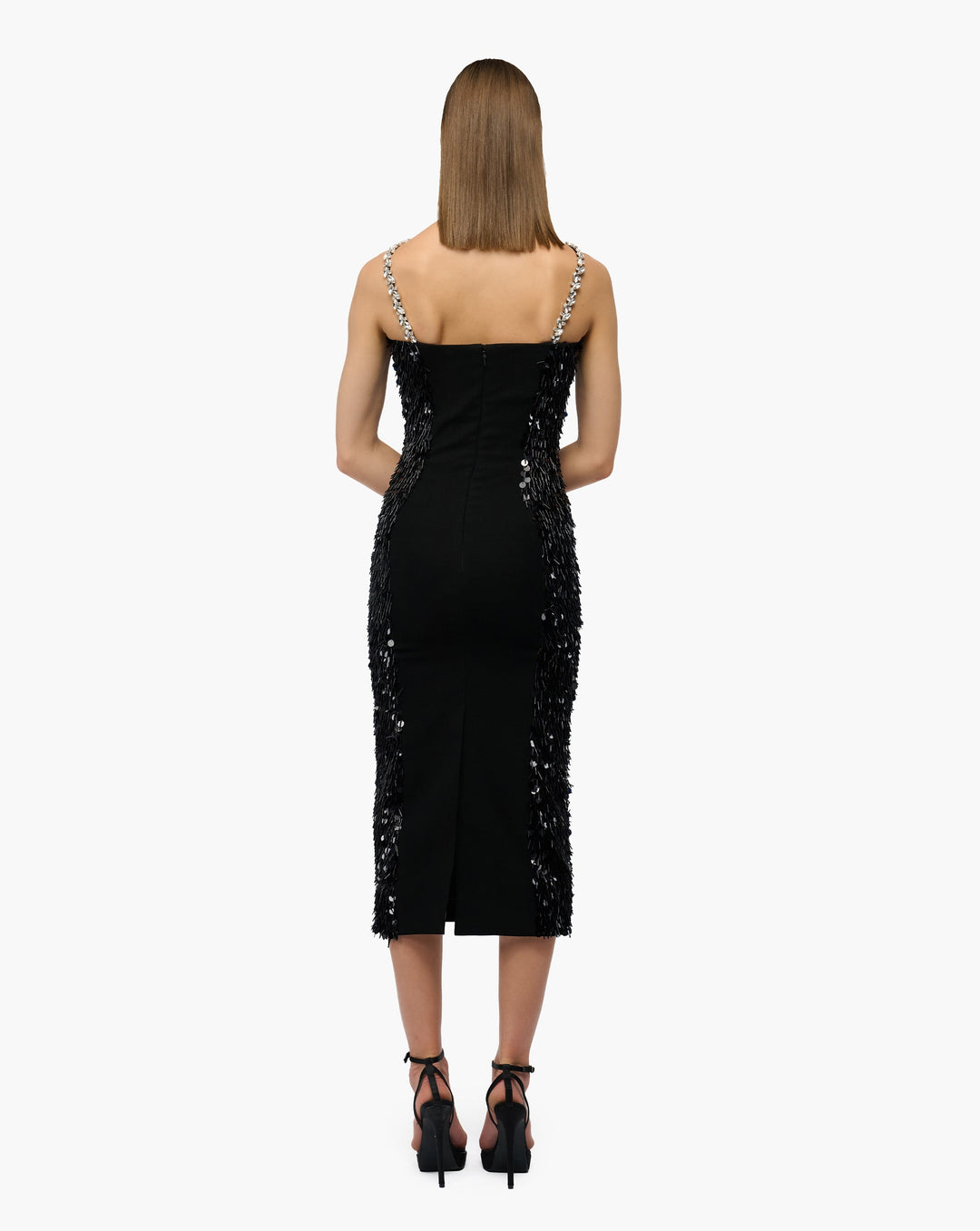Crystal Fringe Midi