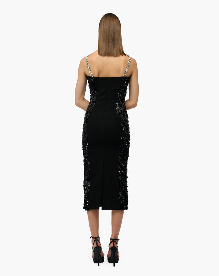Crystal Fringe Midi