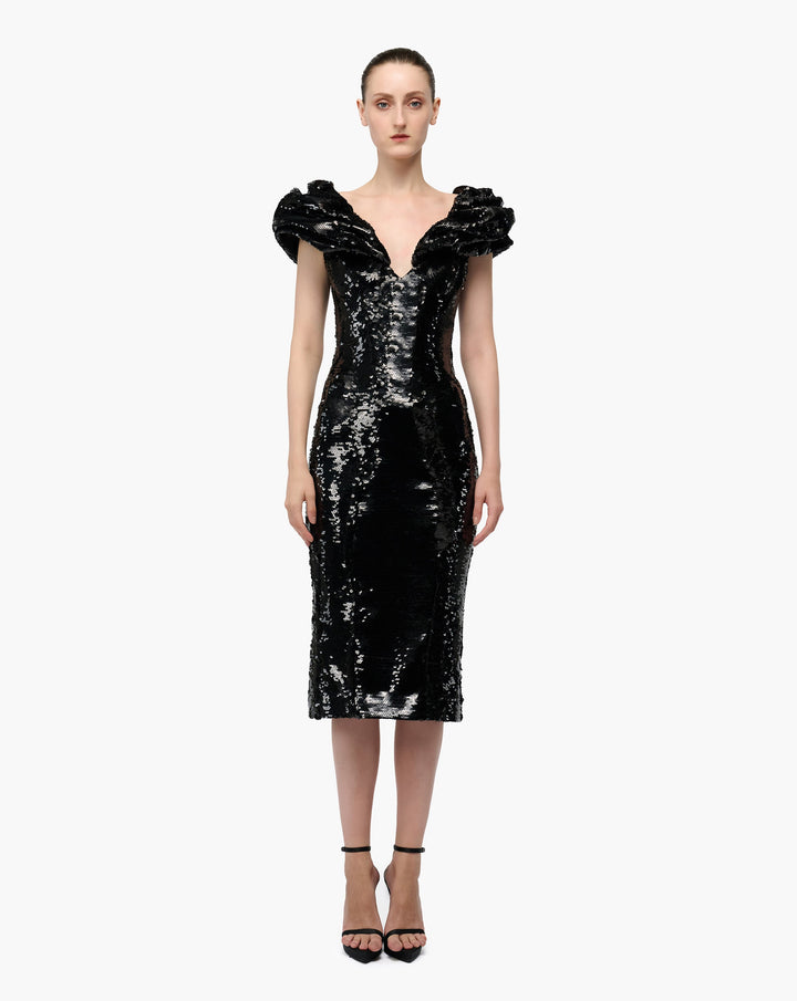 Sequined Midi Dress