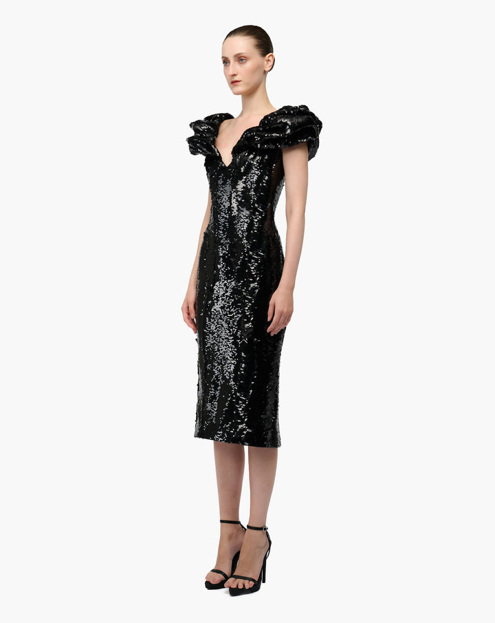 Sequined Midi Dress