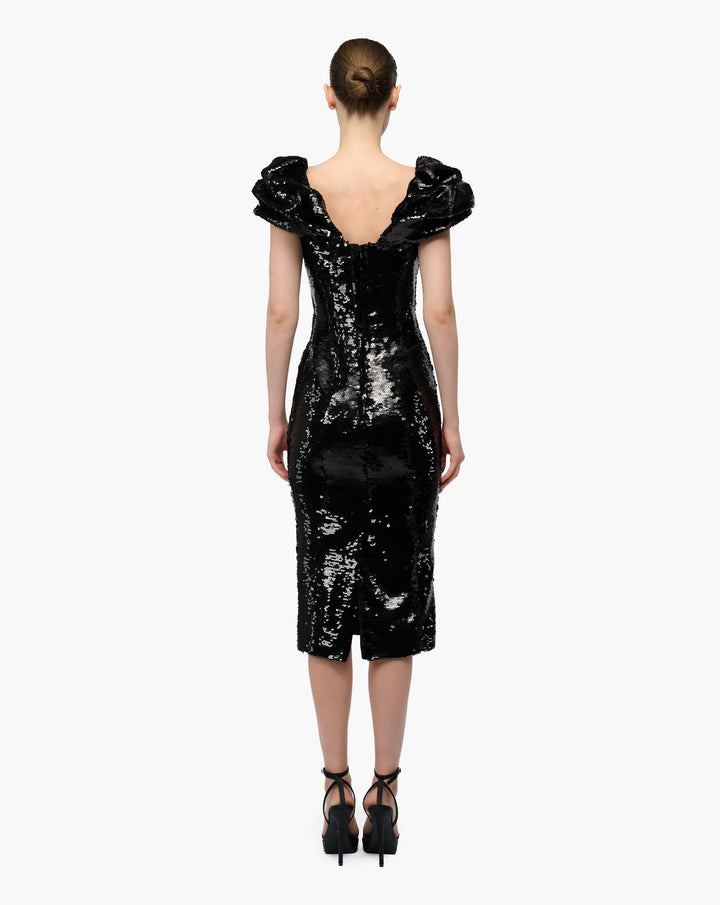 Sequined Midi Dress