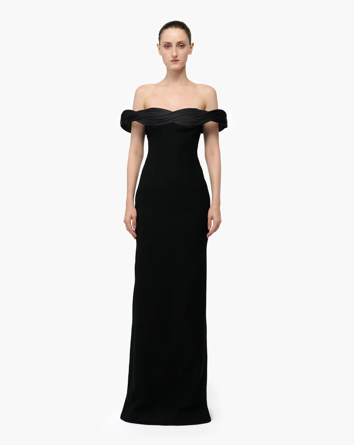 Orbital Sculpted Column Gown