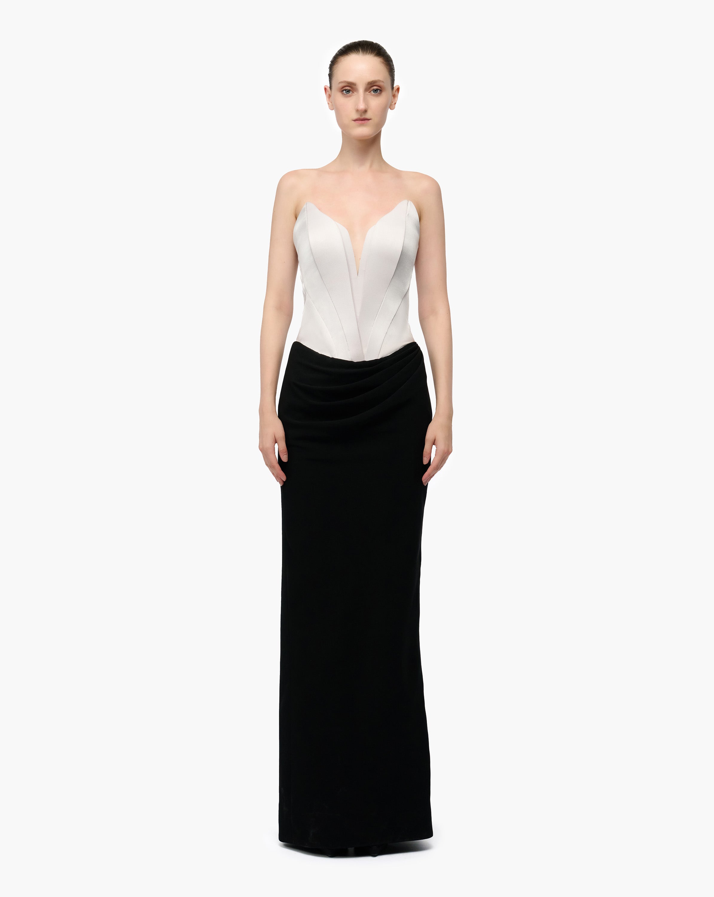 Petal Corset Sculpt Gown