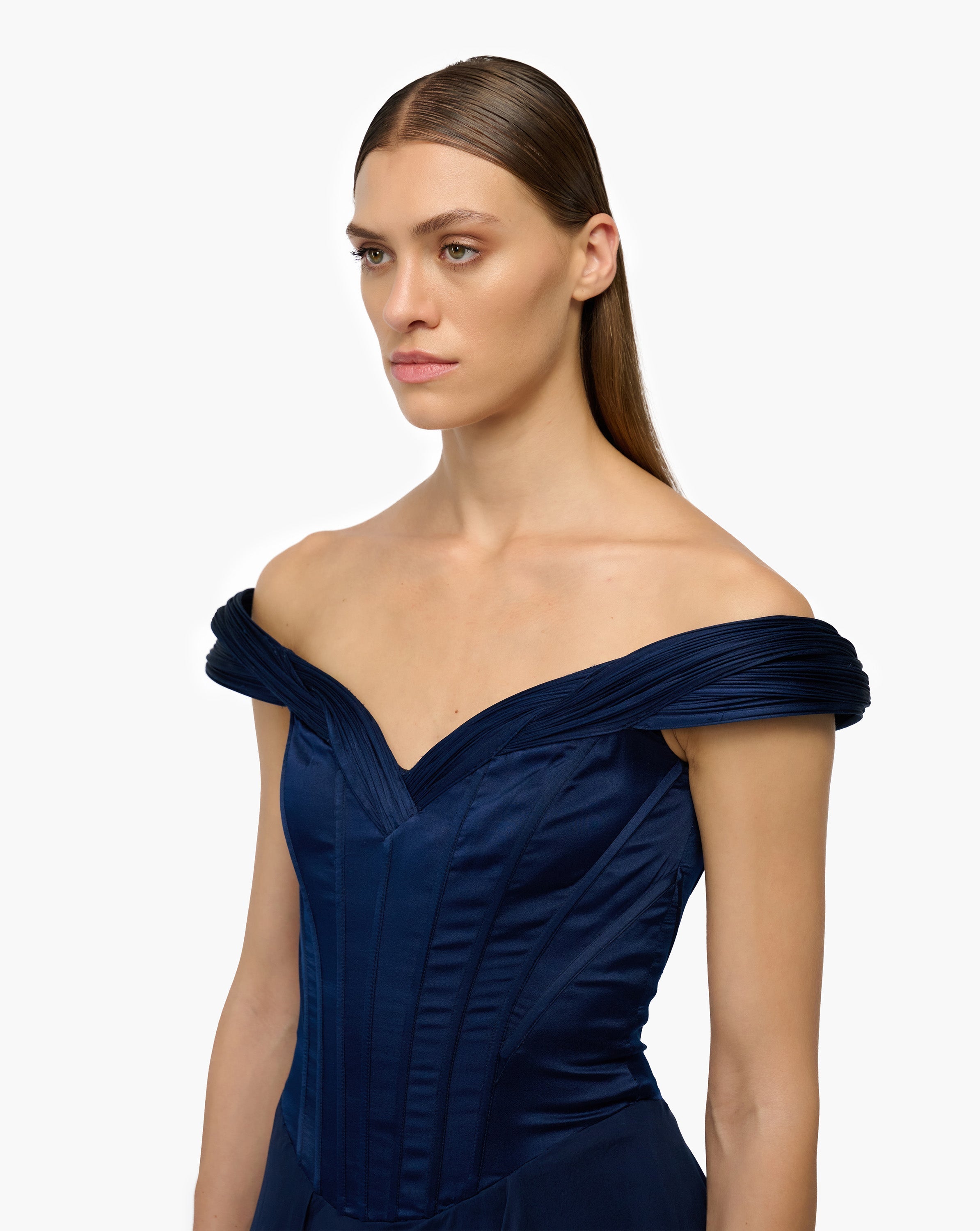 Selene Corset Flare Gown