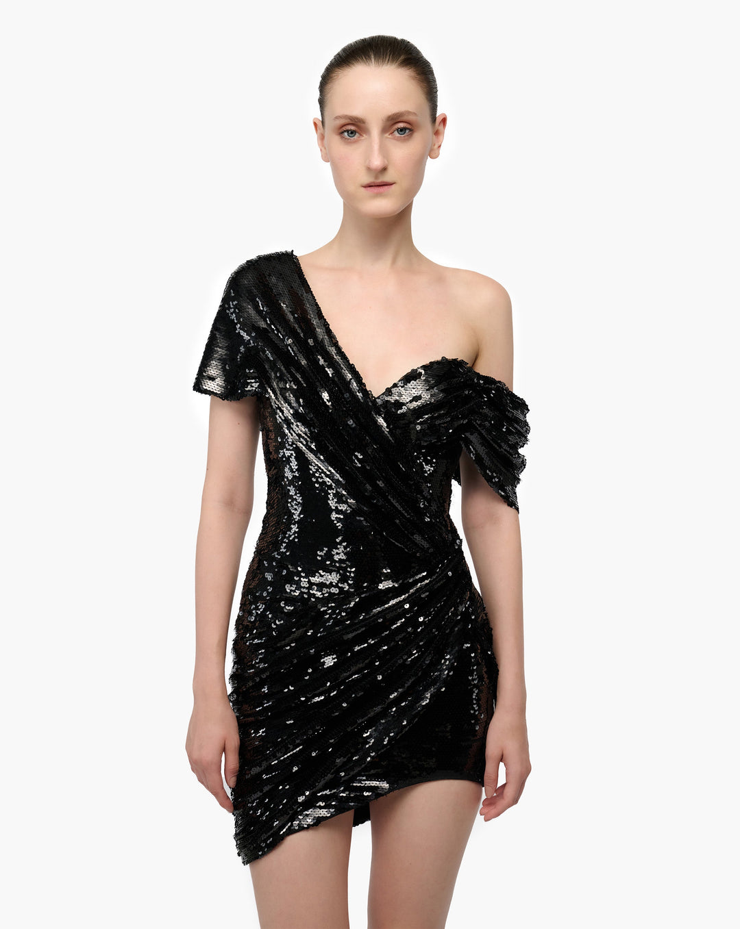 Stellar Drape Mini Dress