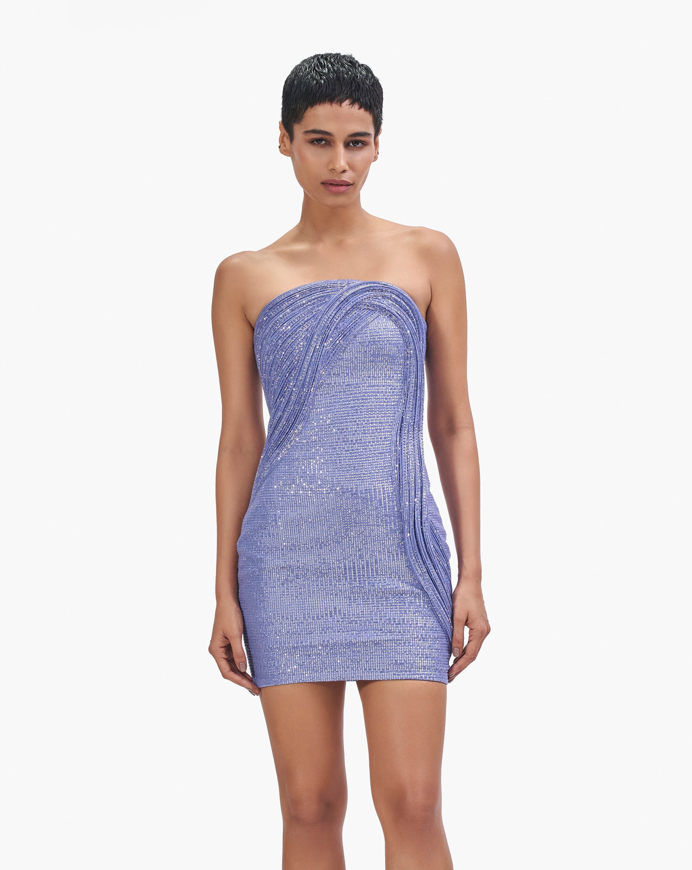 The Amethyst Sculpted Arc Dress