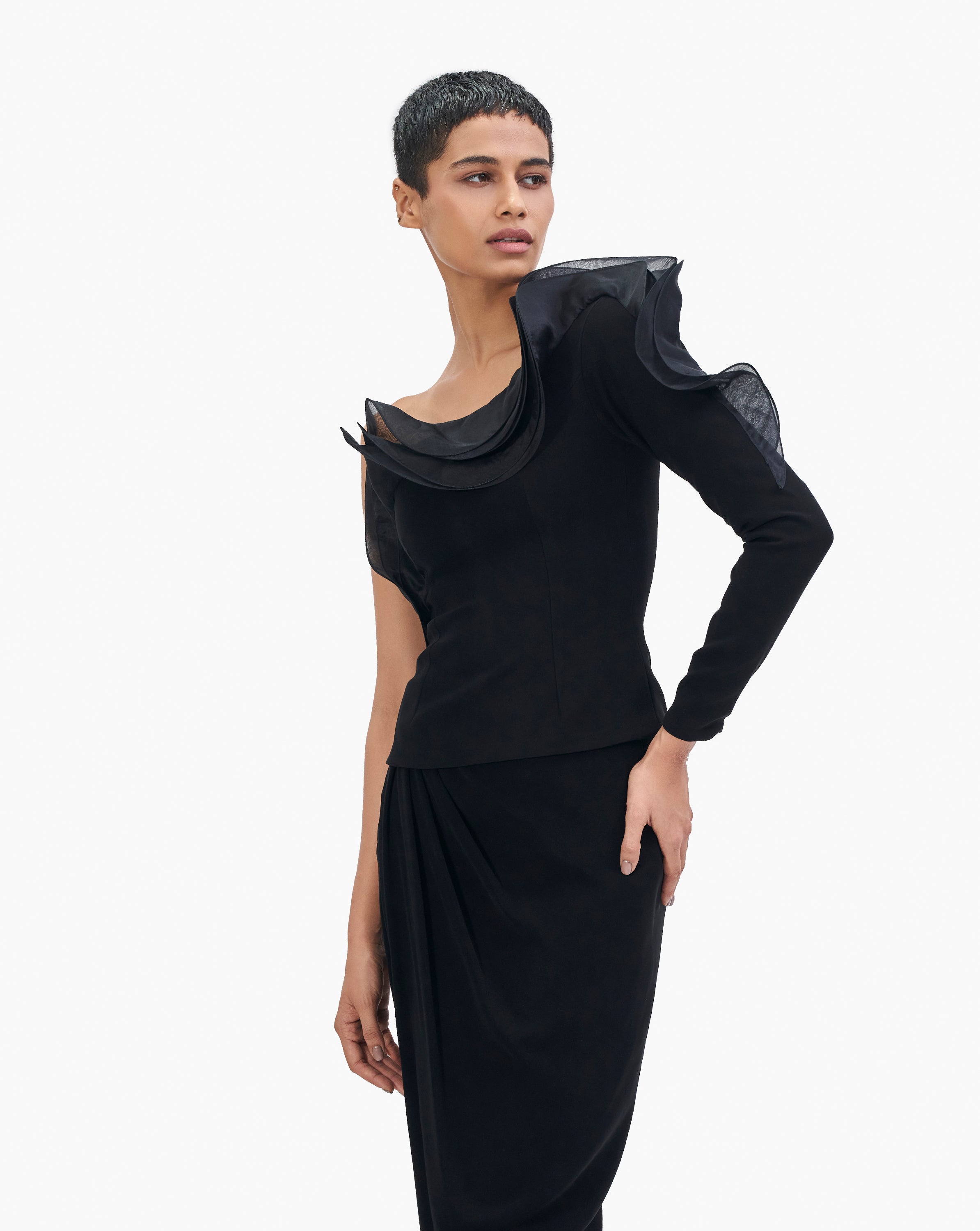 The One Shoulder Petal Top