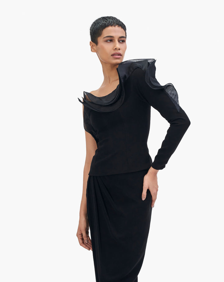 The One Shoulder Petal Top
