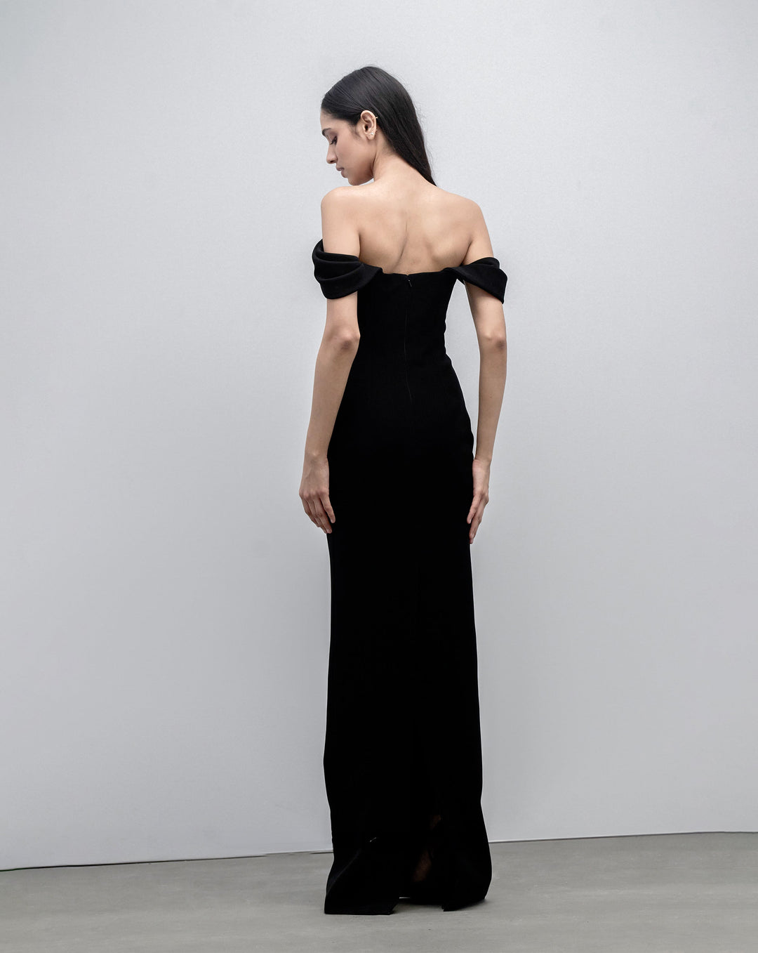 Noir Column Gown