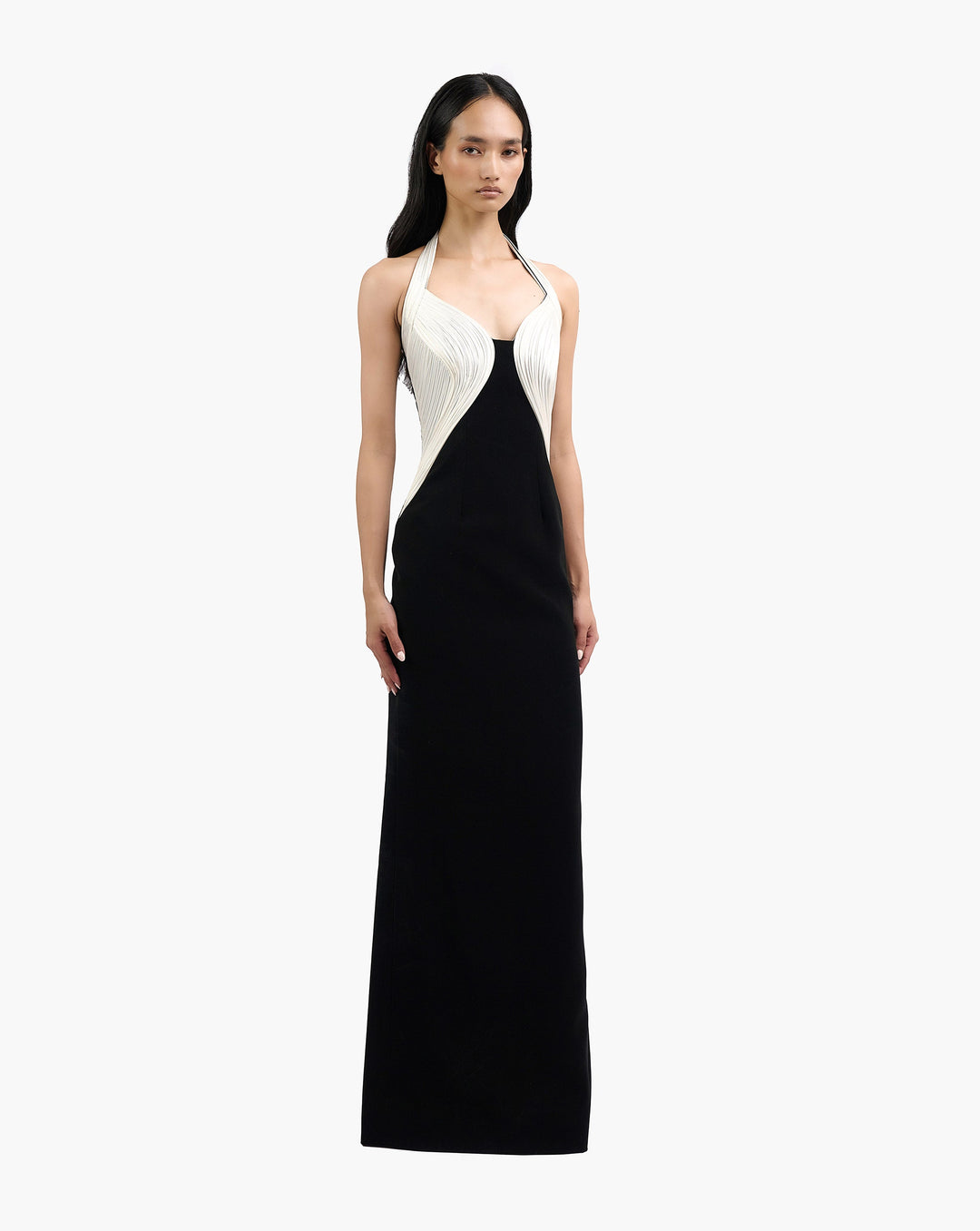 The Monochromatic Armor Gown