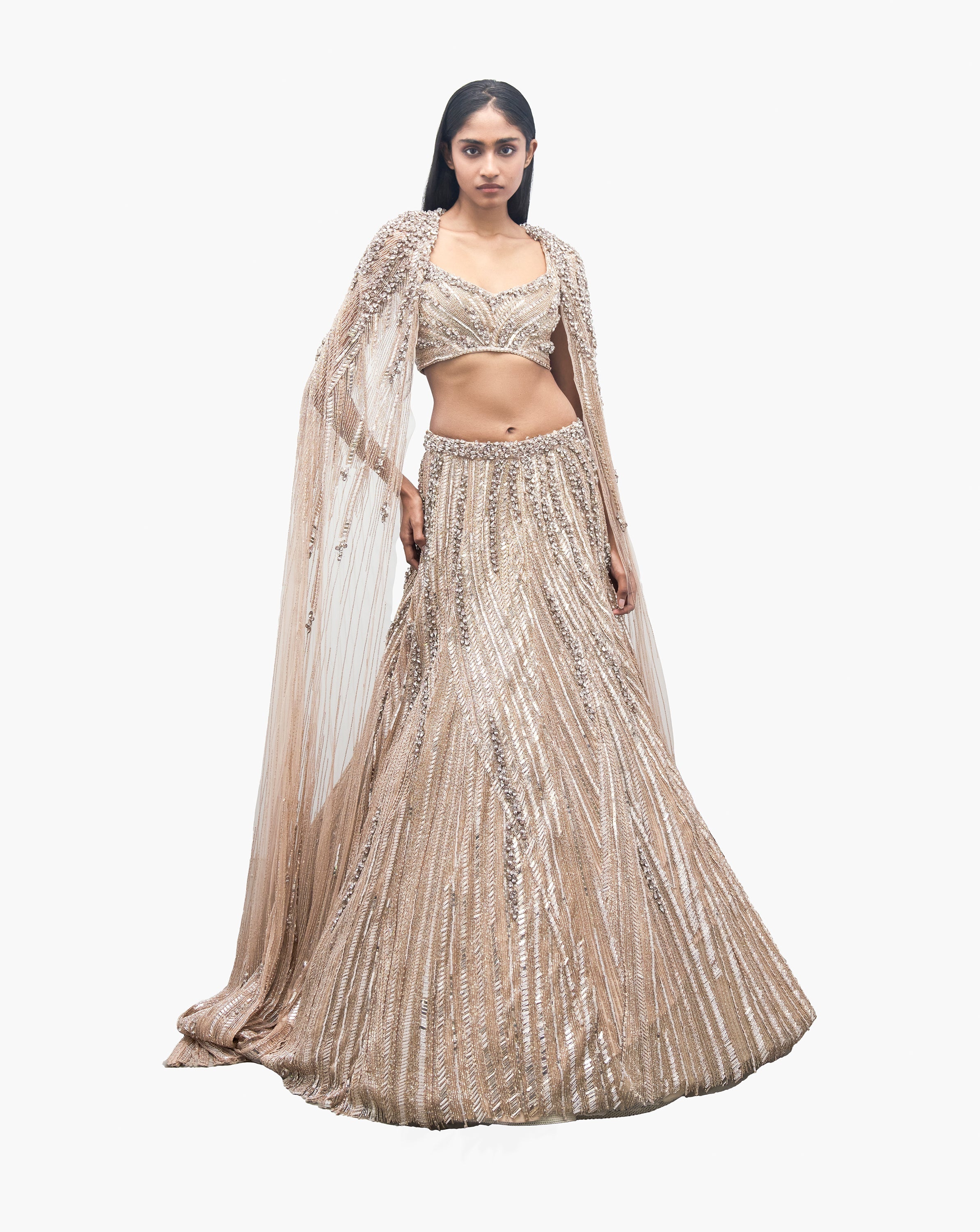 Gaurav Gupta silver embroidered lehenga 