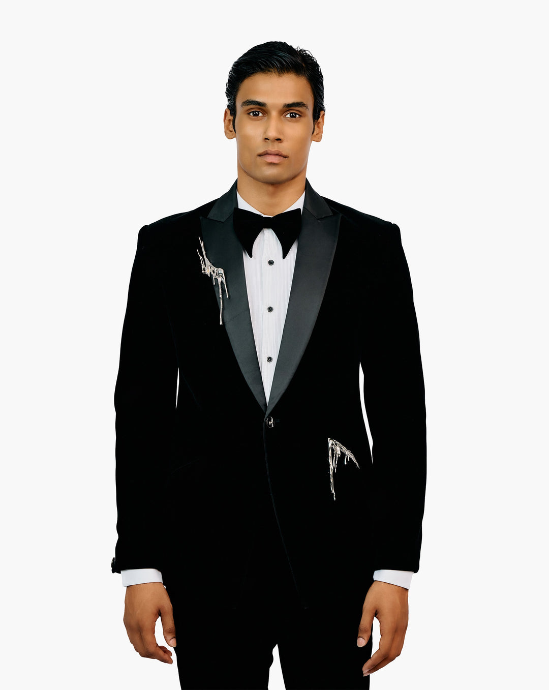 Metal Drip Velvet Tuxedo