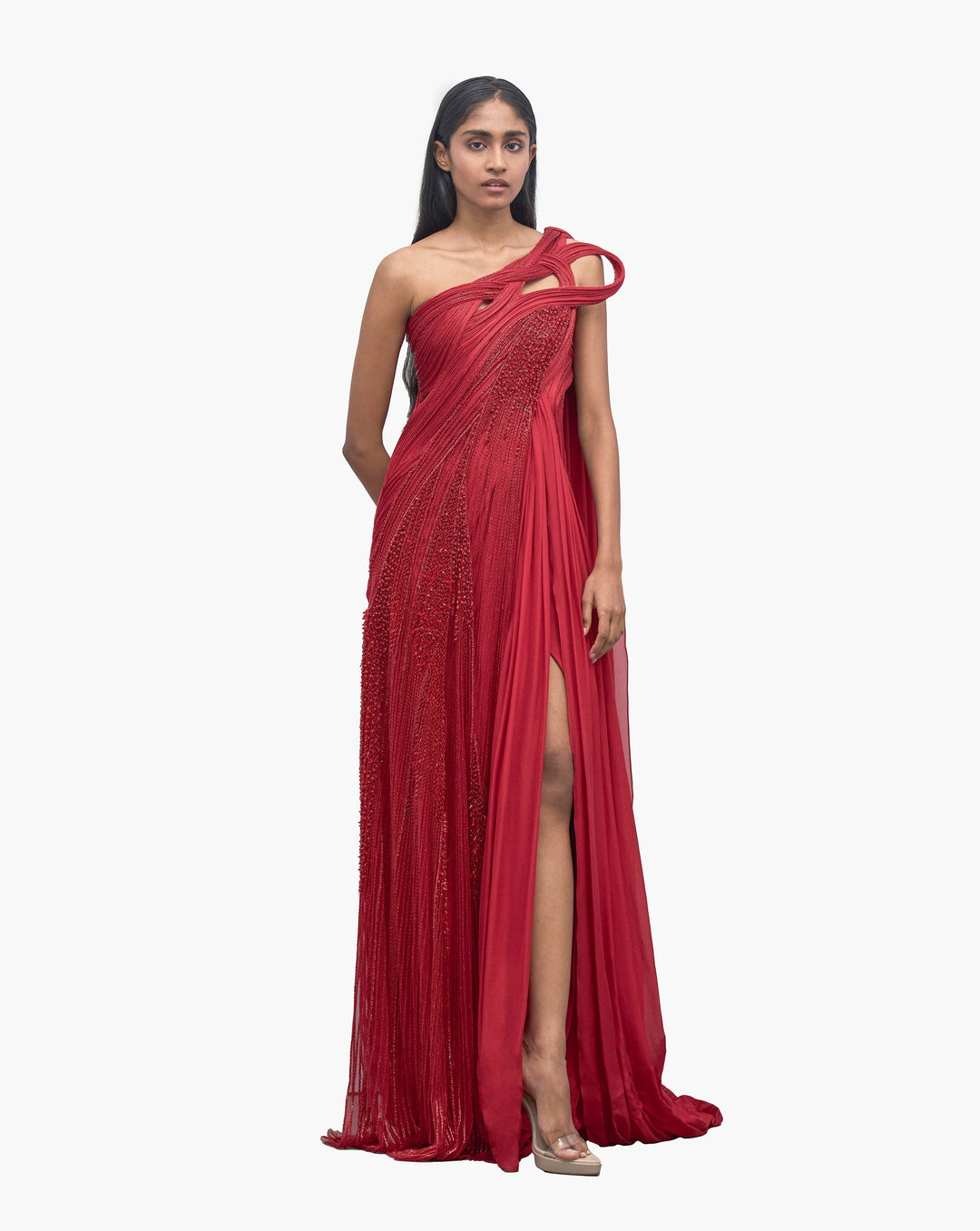 The Sculpted Drape Saree Gown