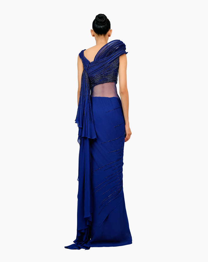 The Cosmic Sculpt Saree