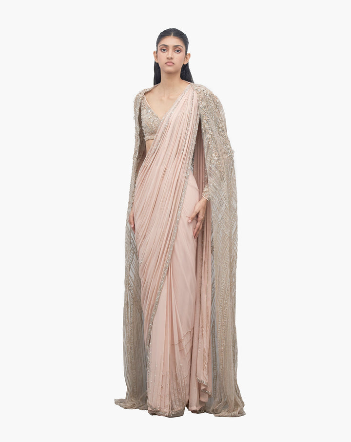 The Cosmic Crystal Saree